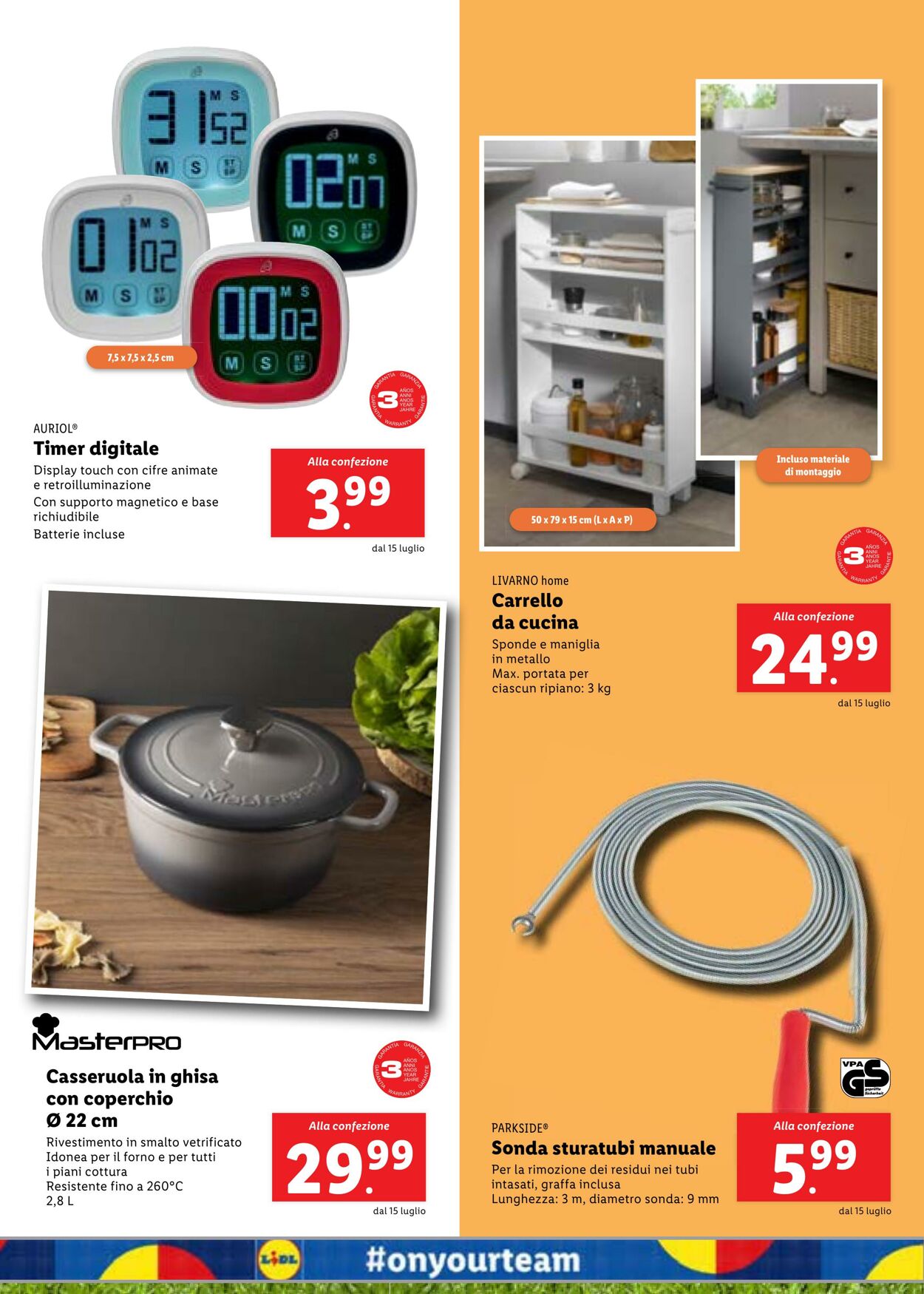 Volantino Lidl 15.07.2024 - 04.08.2024