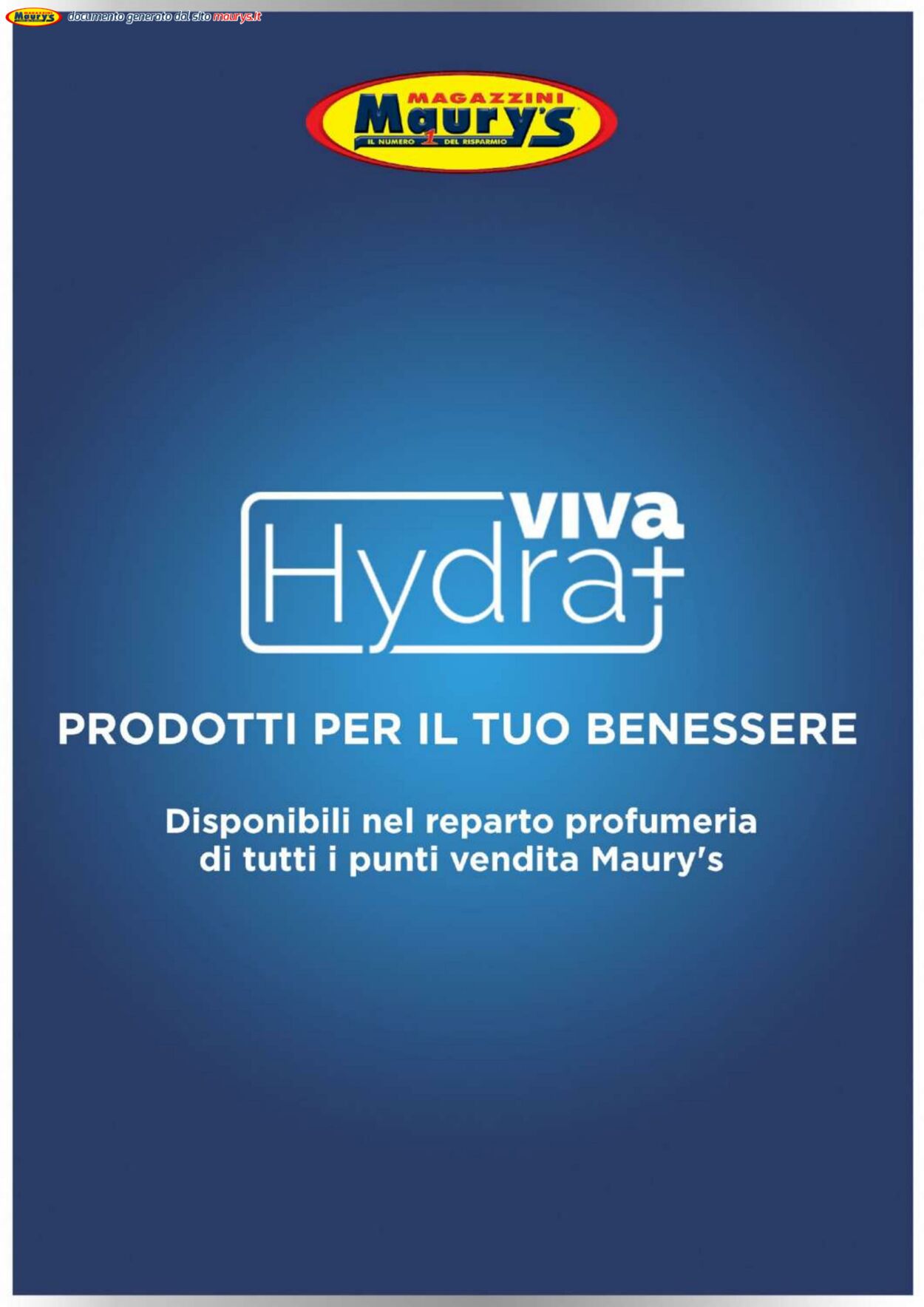 Volantino Maury's 22.07.2025 - 22.08.2025
