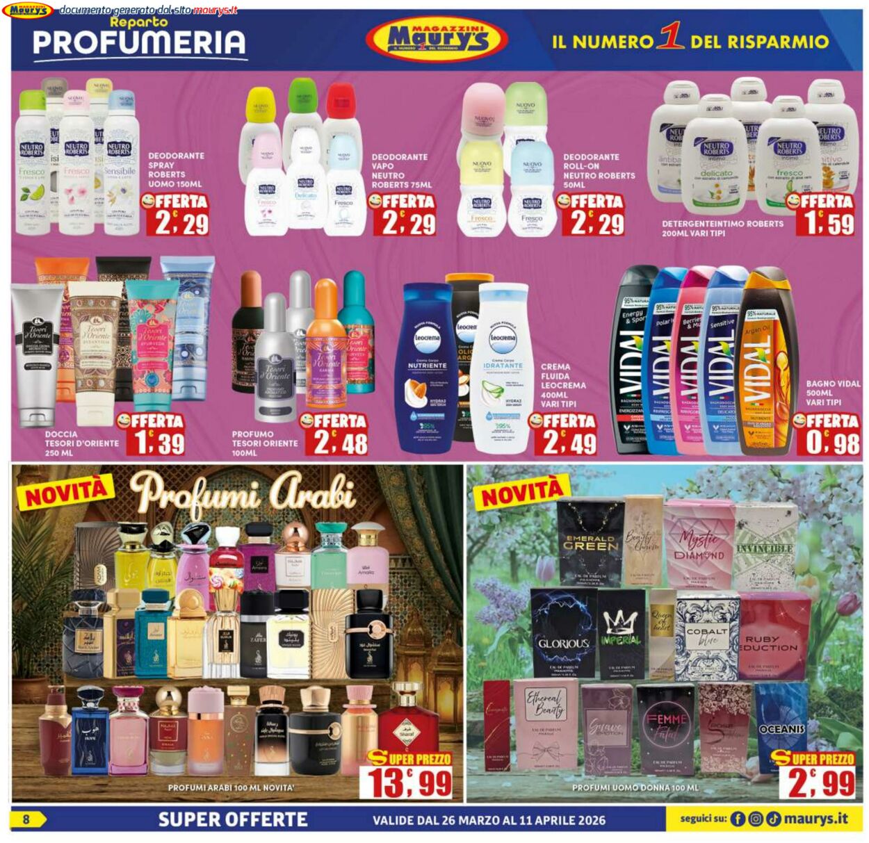 Volantino Maury's 25.03.2026 - 02.04.2026