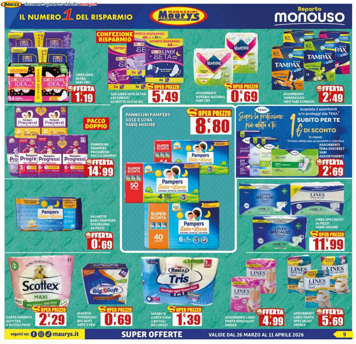 Volantino Maury's 25.03.2026 - 02.04.2026