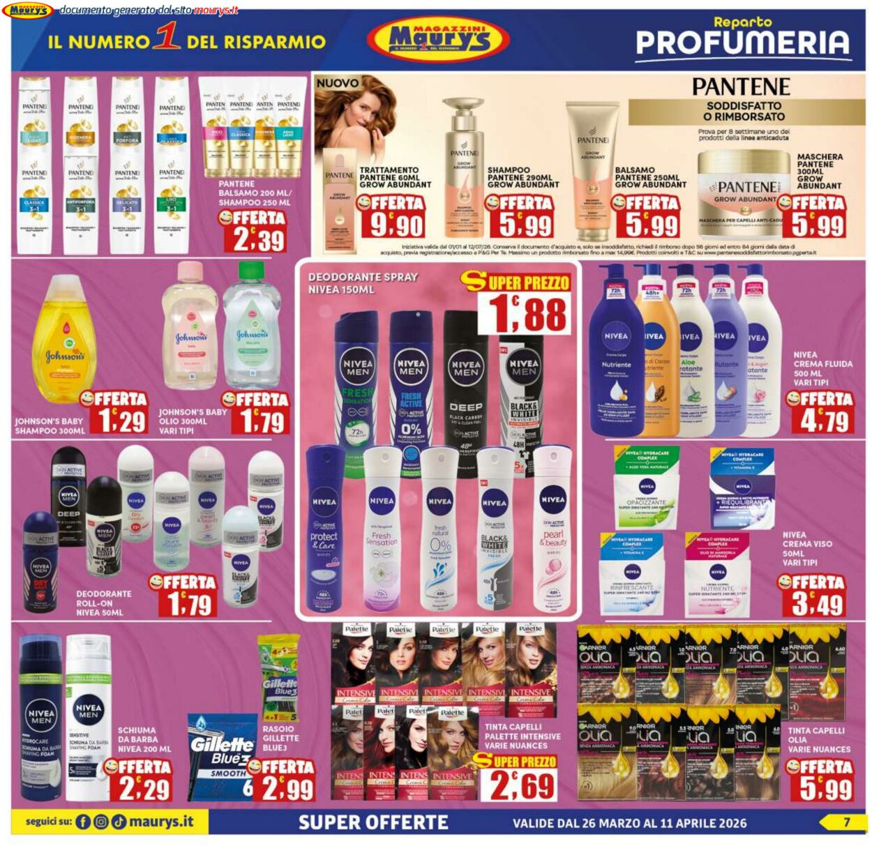Volantino Maury's 25.03.2026 - 02.04.2026