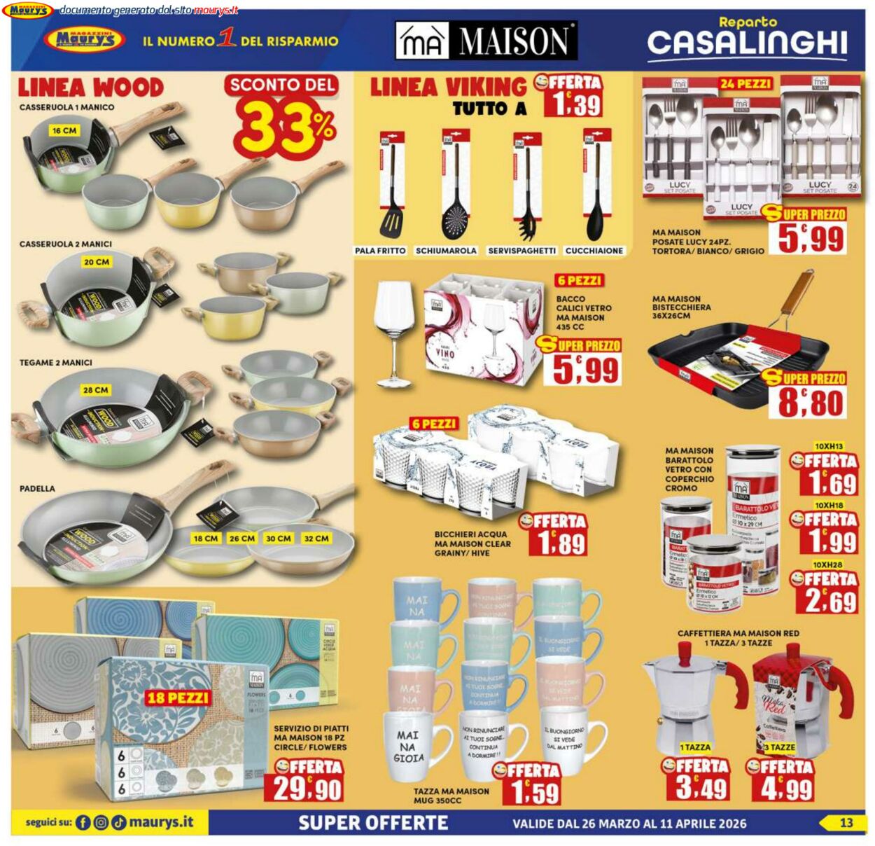 Volantino Maury's 25.03.2026 - 02.04.2026