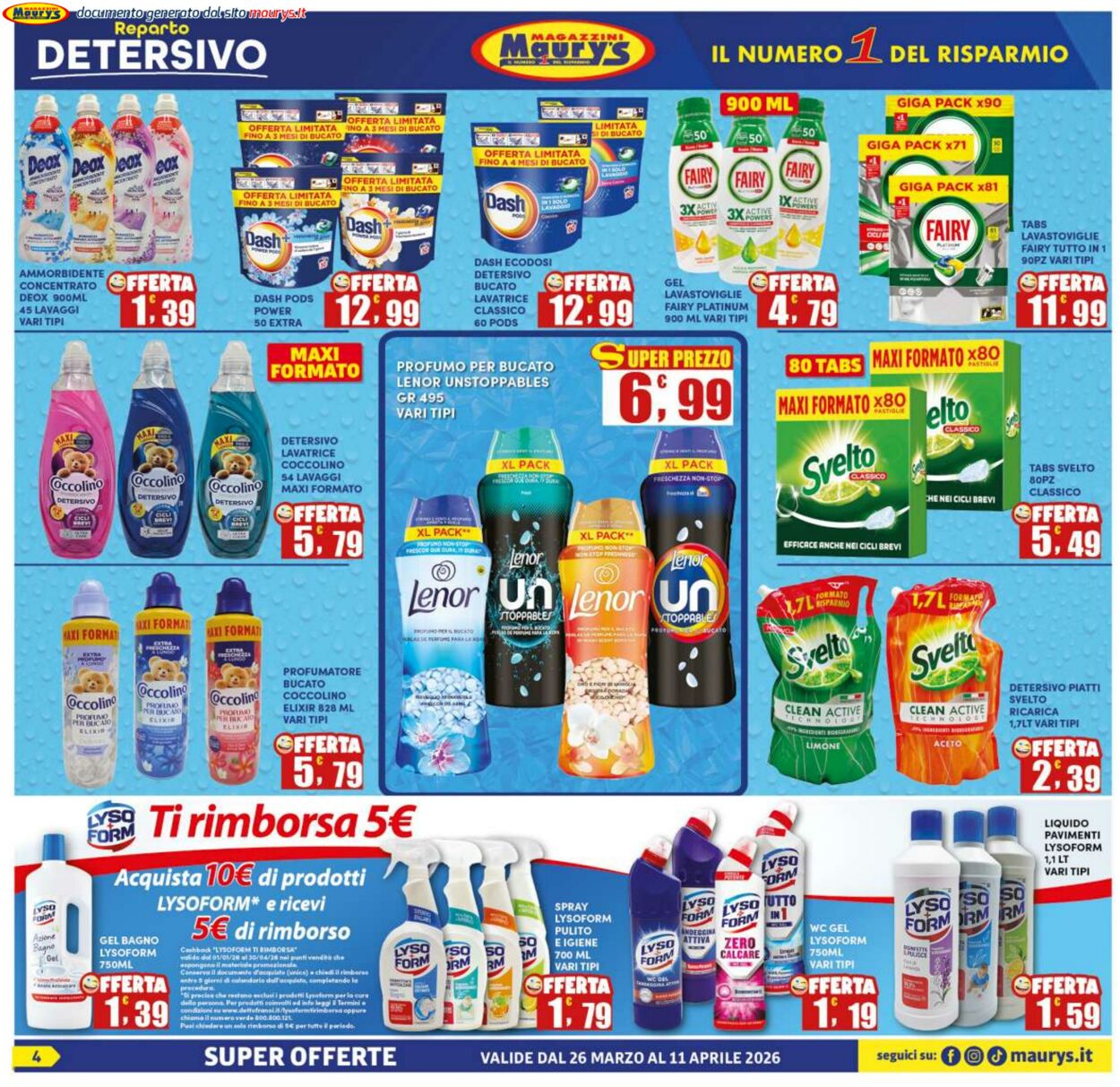 Volantino Maury's 25.03.2026 - 02.04.2026