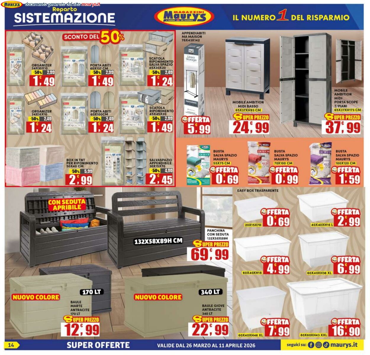 Volantino Maury's 25.03.2026 - 02.04.2026