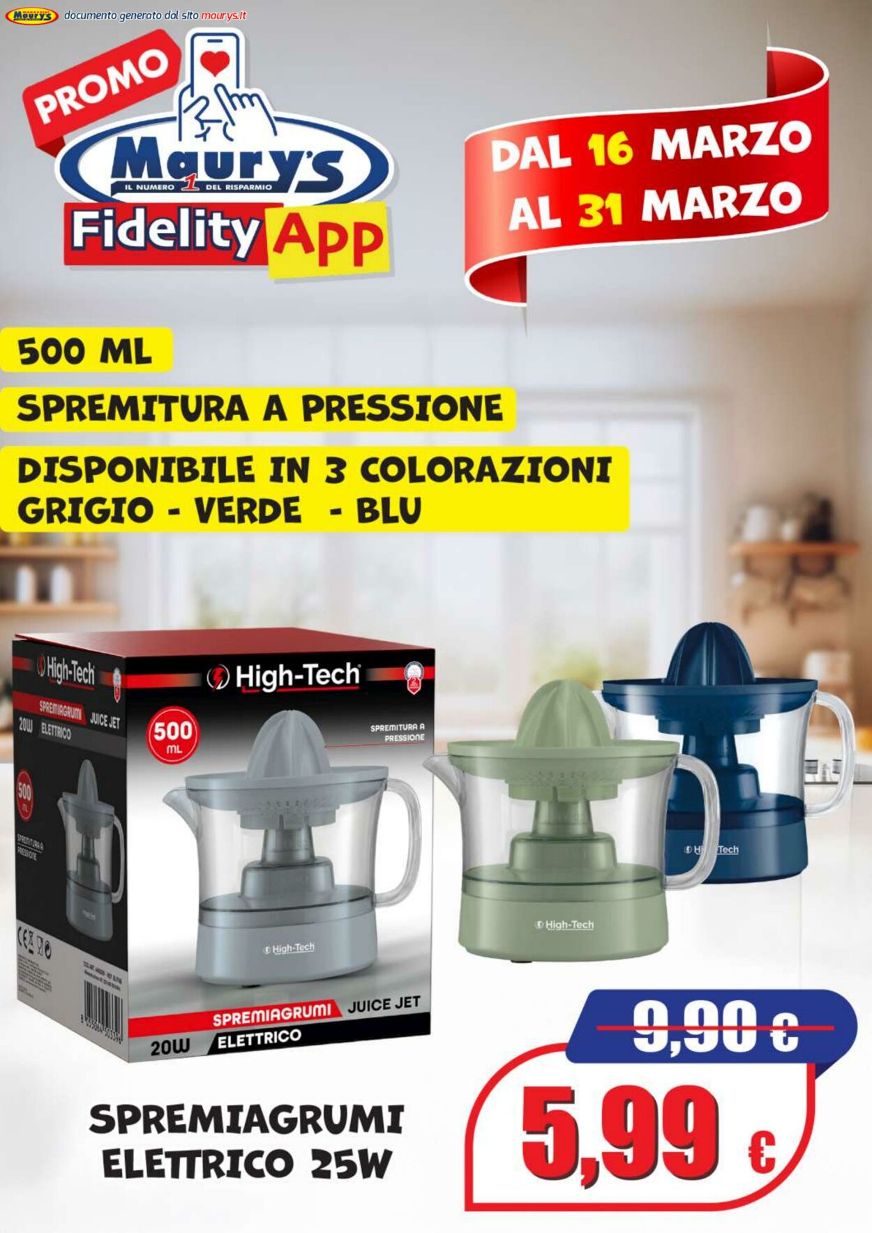 Volantino Maury's 16.03.2026 - 24.03.2026