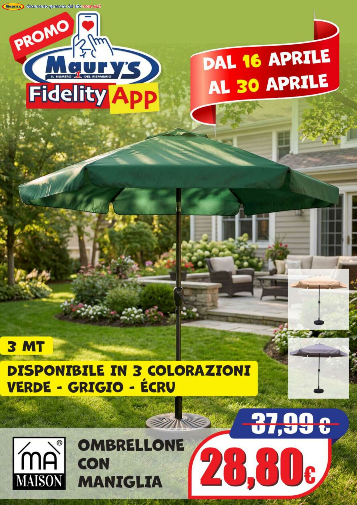 Volantino Maury's 16.04.2026 - 24.04.2026