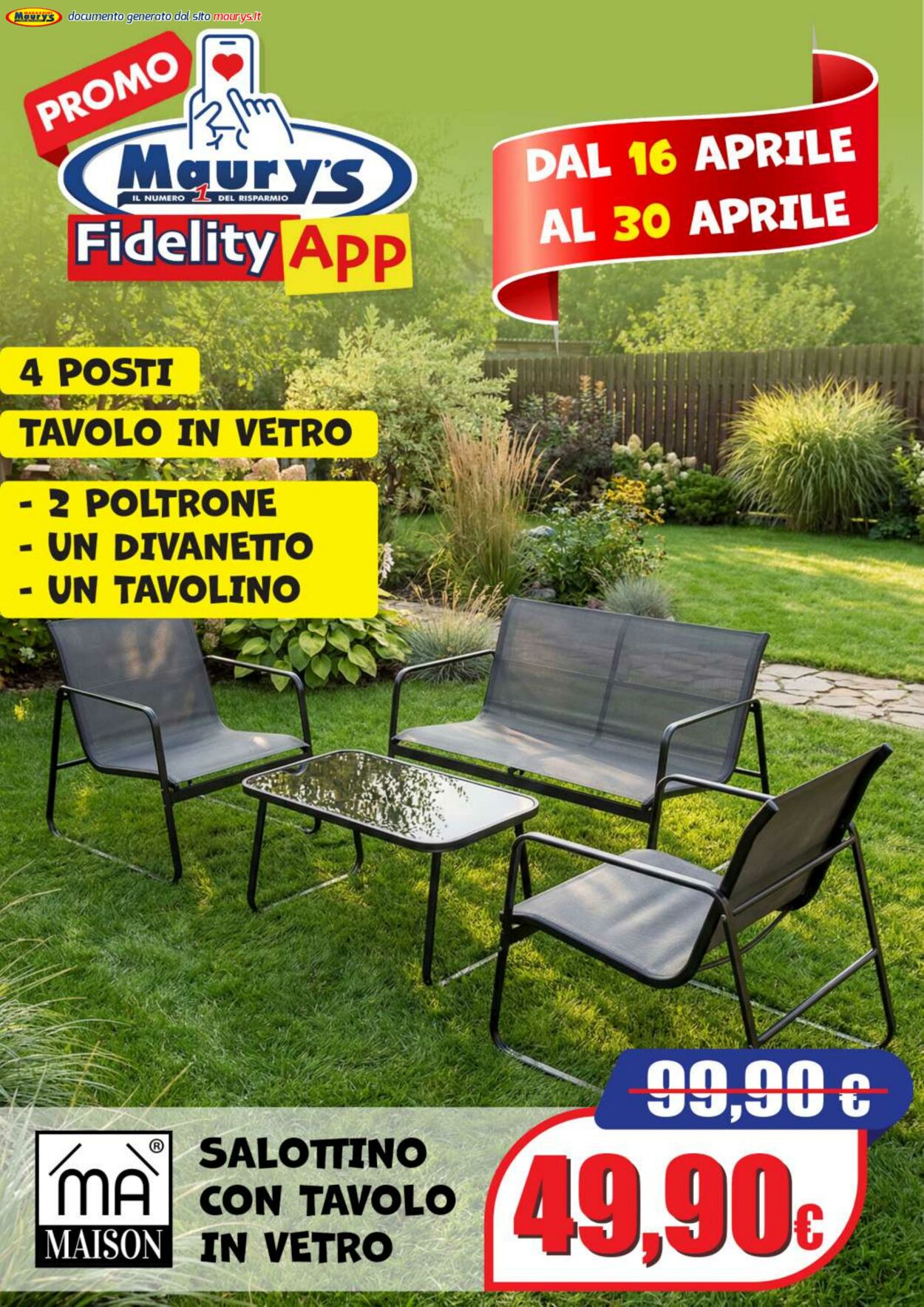 Volantino Maury's 16.04.2026 - 24.04.2026