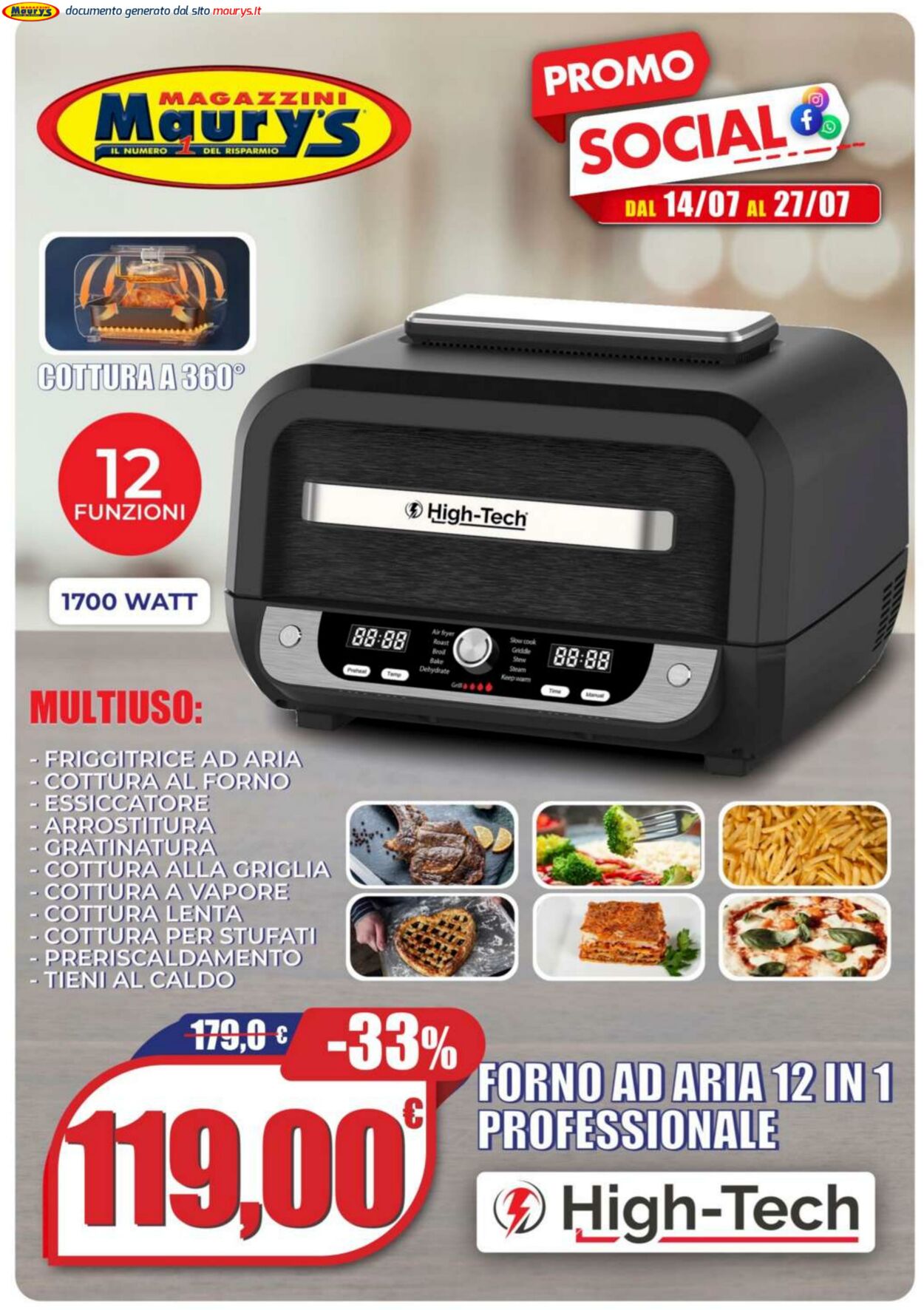 Volantino Maury's 22.07.2025 - 22.08.2025