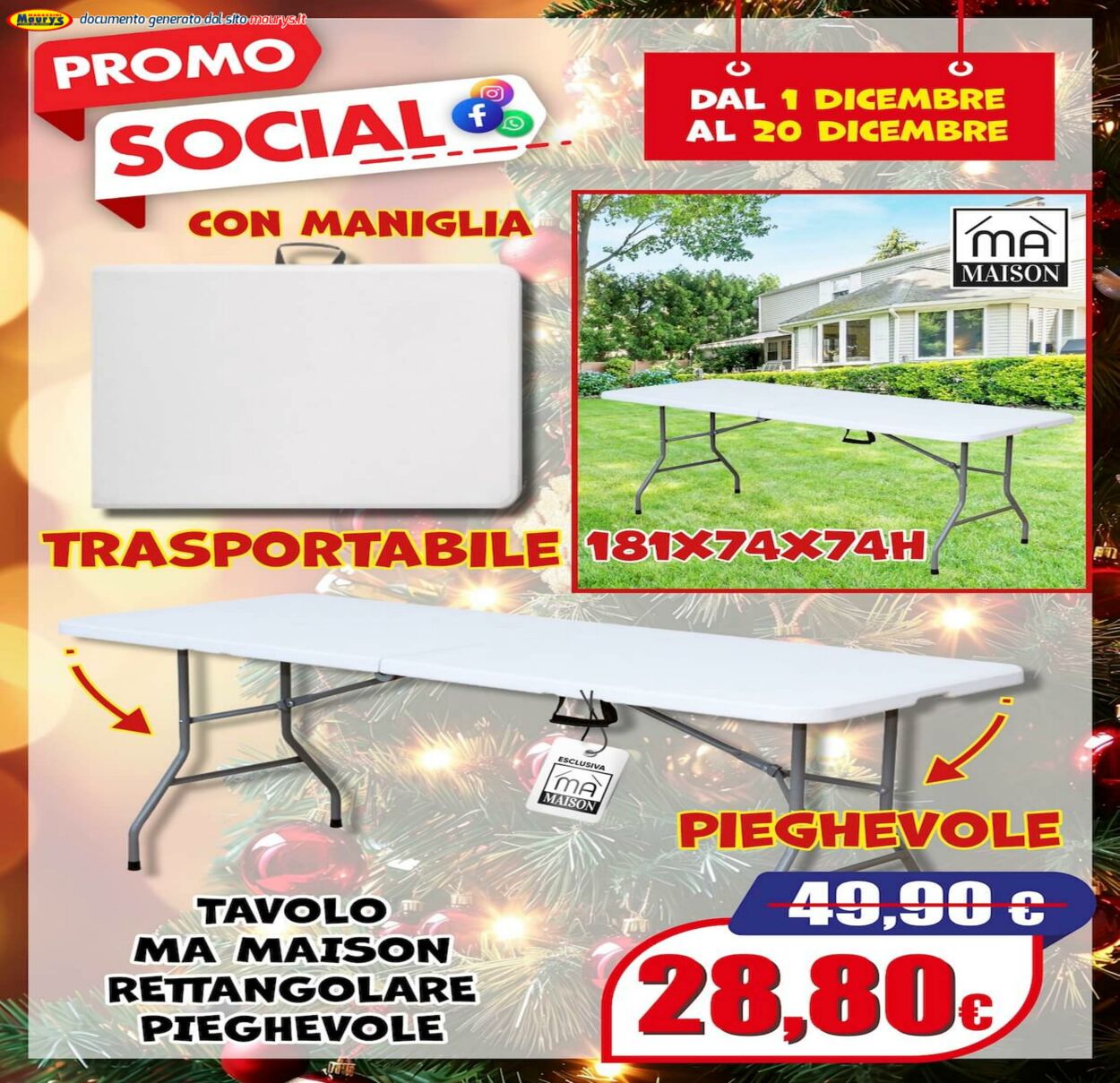Volantino Maury's 01.12.2025 - 20.12.2025