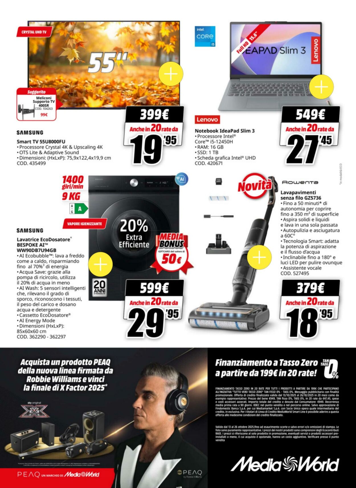 Volantino Media World 13.10.2025 - 26.10.2025