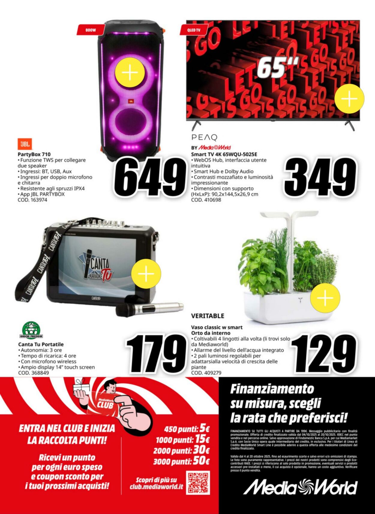Volantino Media World 04.10.2025 - 20.10.2025