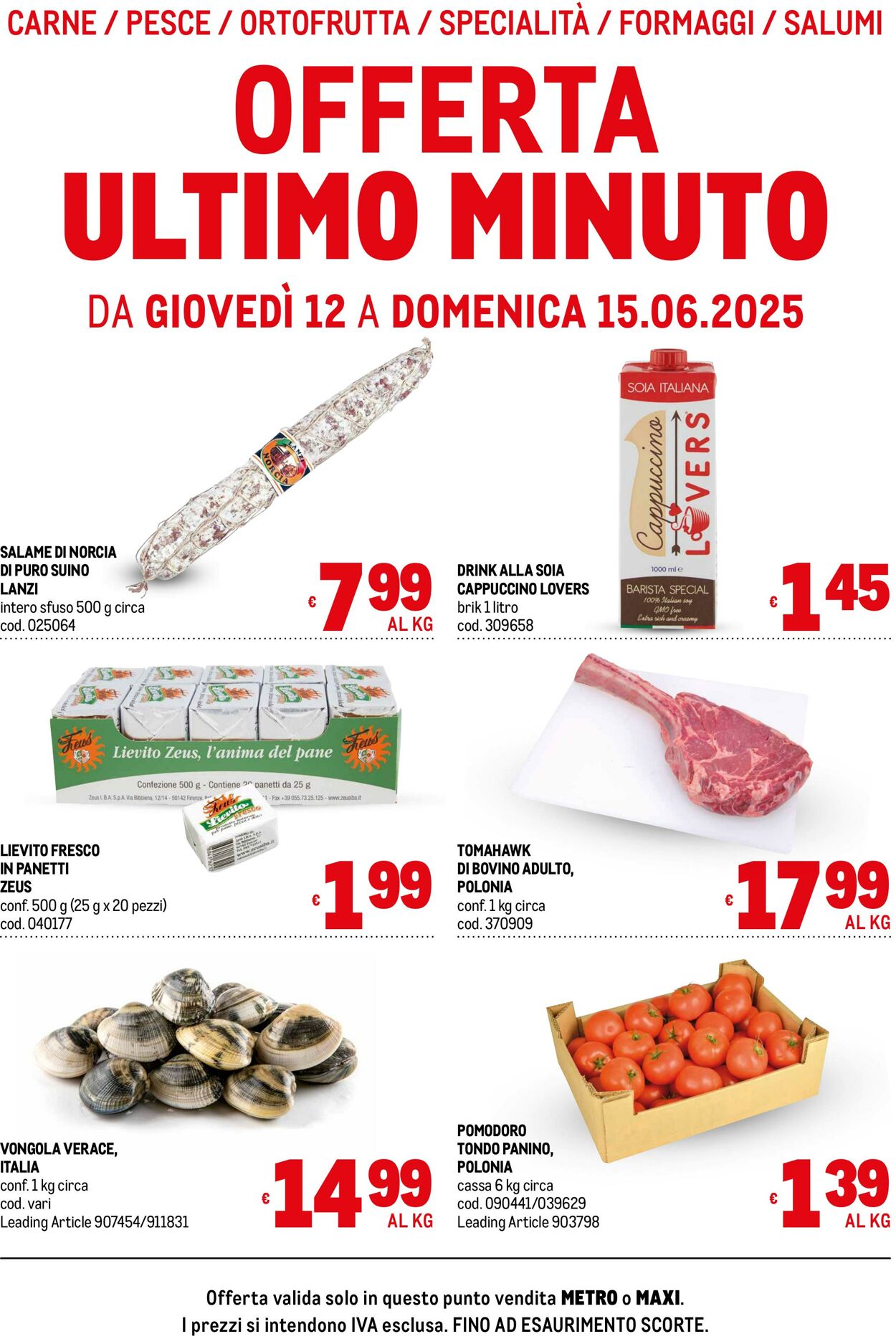 Volantino Metro 12.06.2025 - 15.06.2025