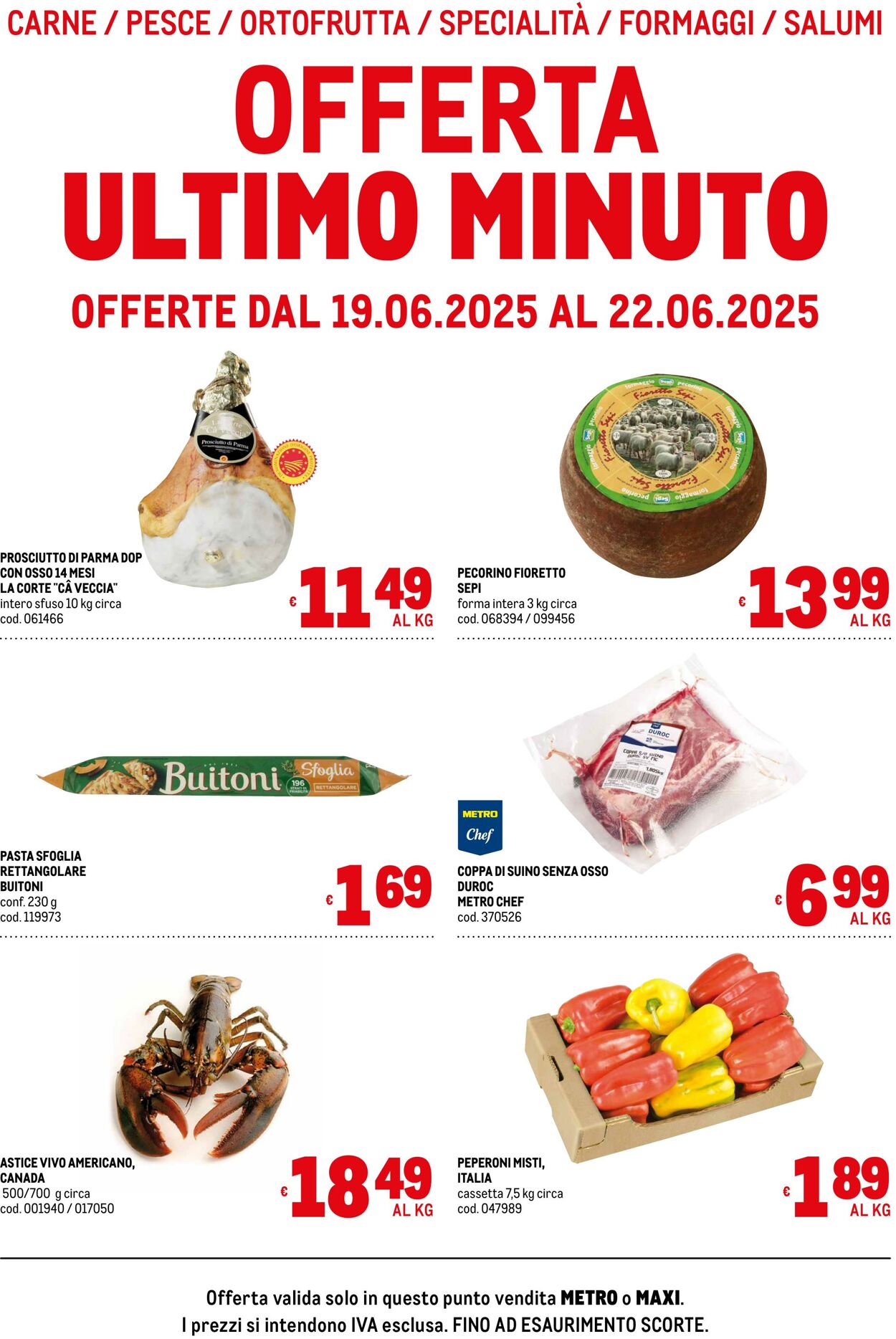 Volantino Metro 19.06.2025 - 22.06.2025