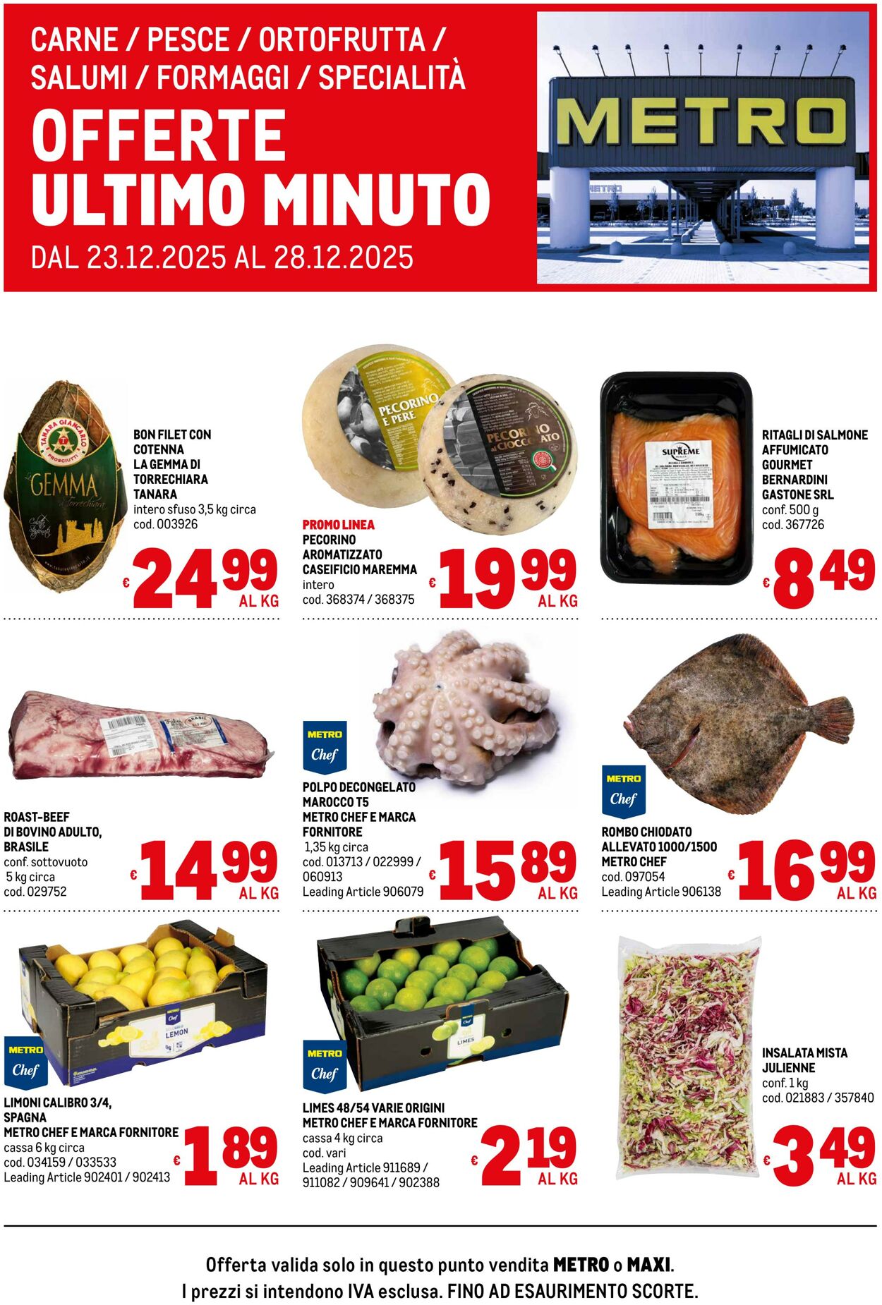 Volantino Metro 23.12.2025 - 28.12.2025