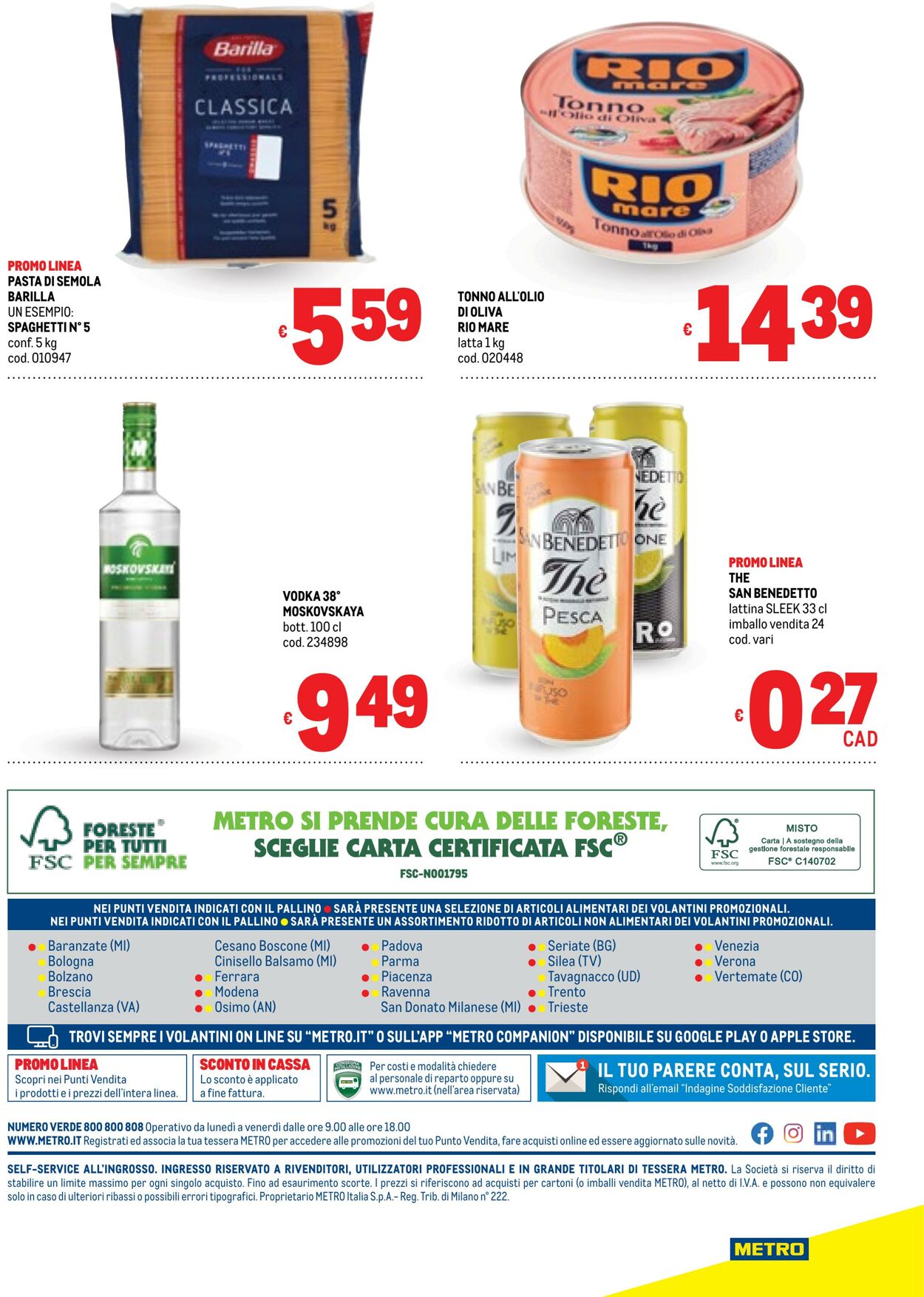 Volantino Metro 25.09.2025 - 08.10.2025