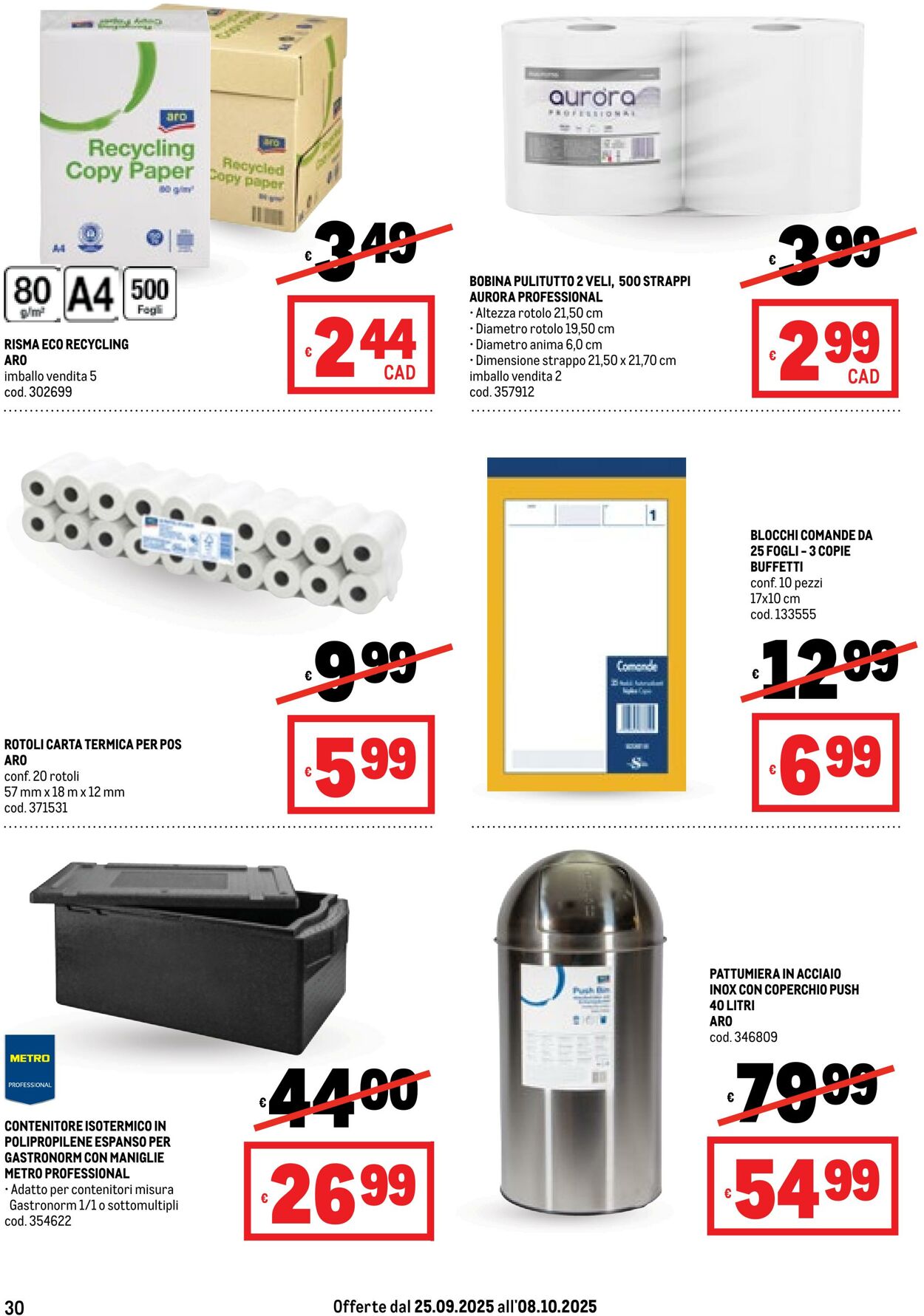 Volantino Metro 25.09.2025 - 08.10.2025