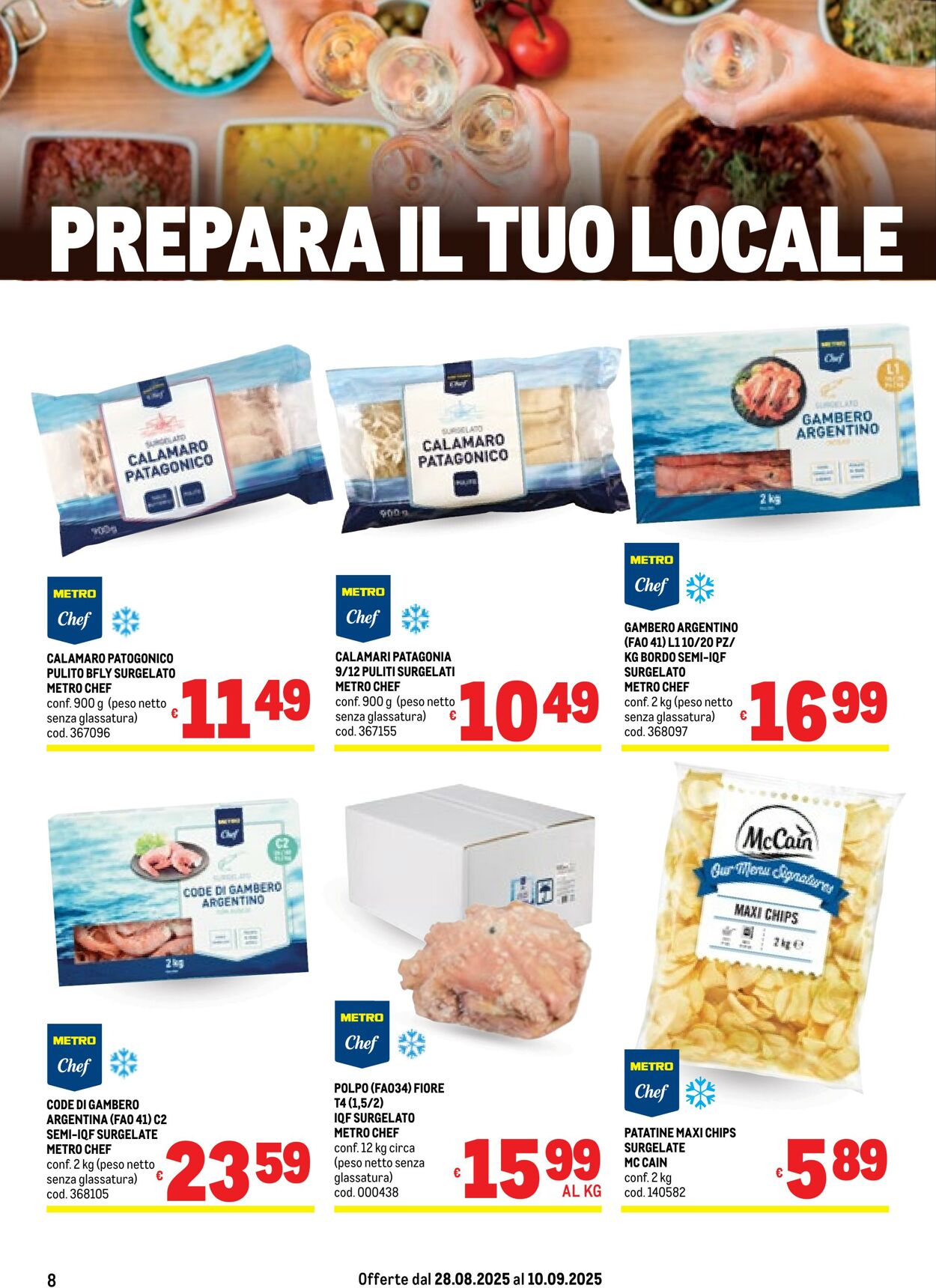 Volantino Metro 28.08.2025 - 10.09.2025