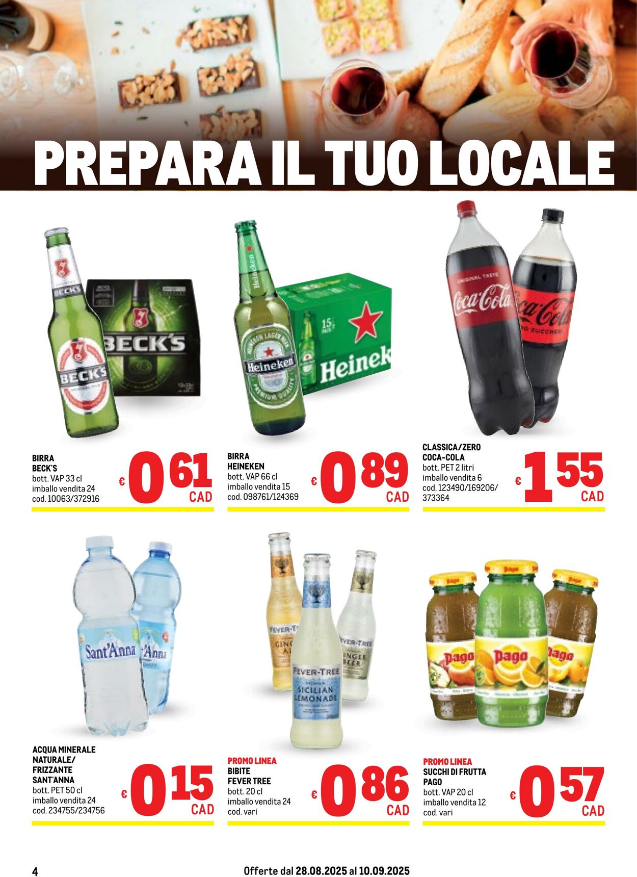 Volantino Metro 28.08.2025 - 10.09.2025