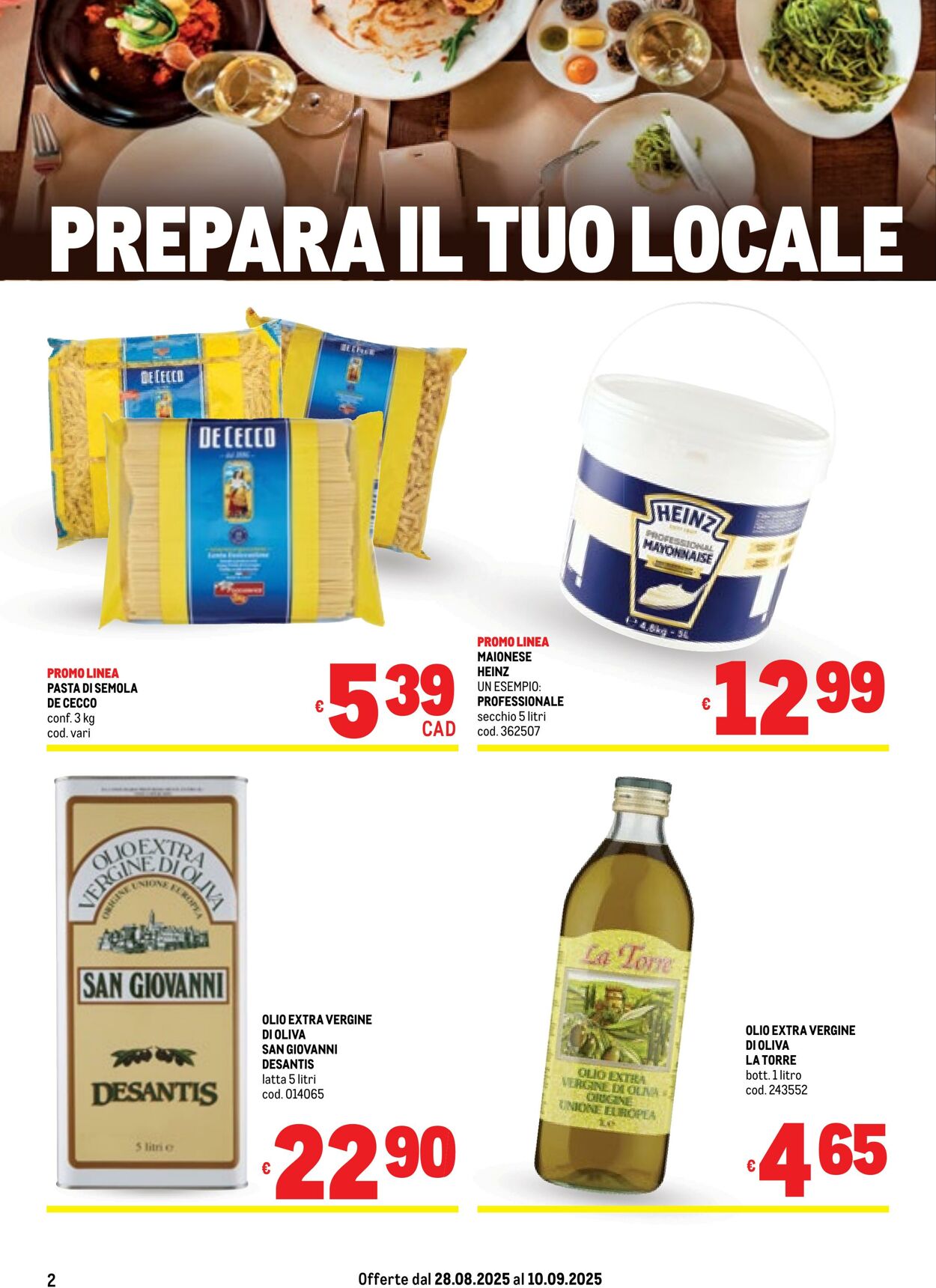 Volantino Metro 28.08.2025 - 10.09.2025
