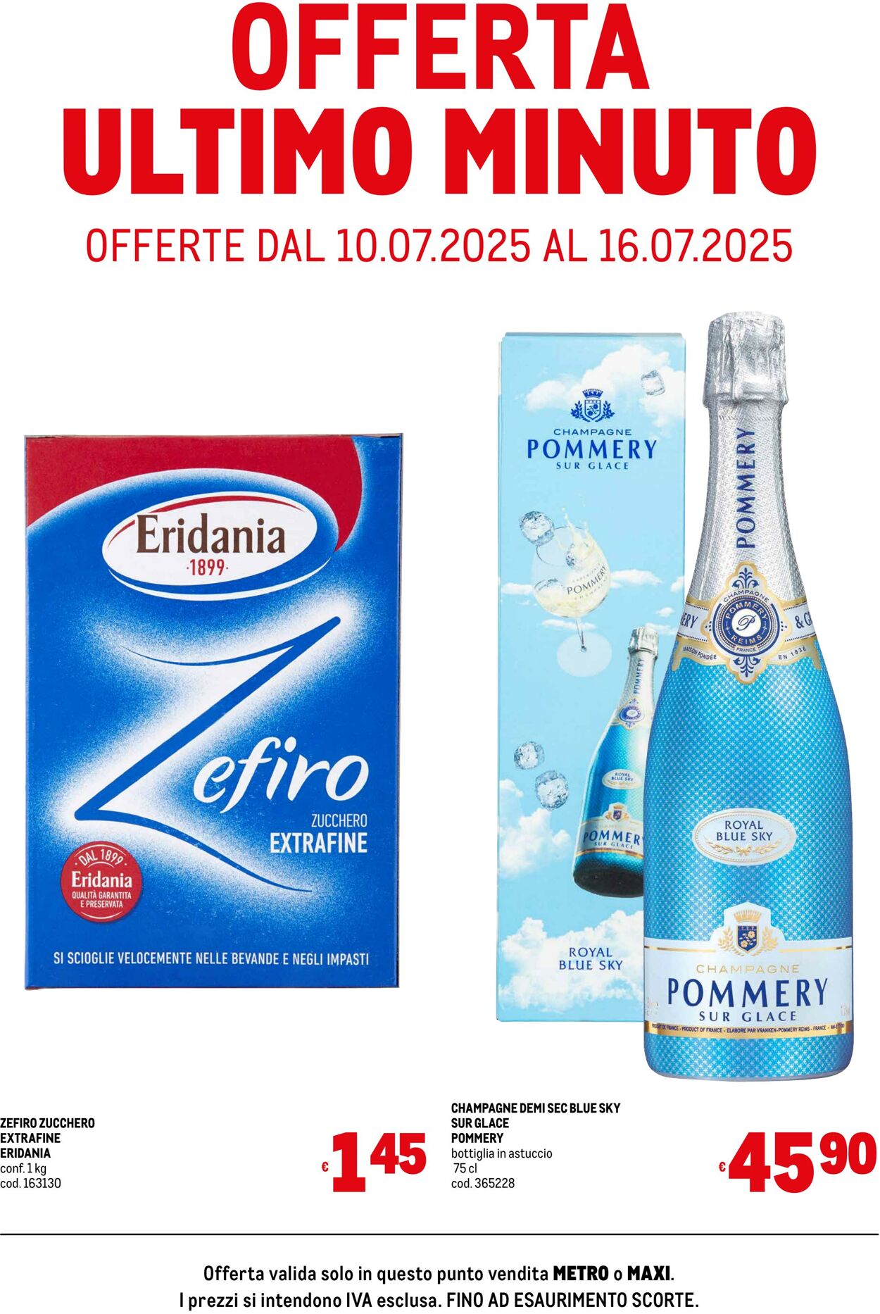 Volantino Metro 10.07.2025 - 16.07.2025