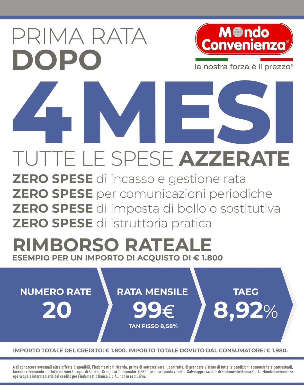 Volantino Mondo Convenienza 01.04.2026 - 09.04.2026