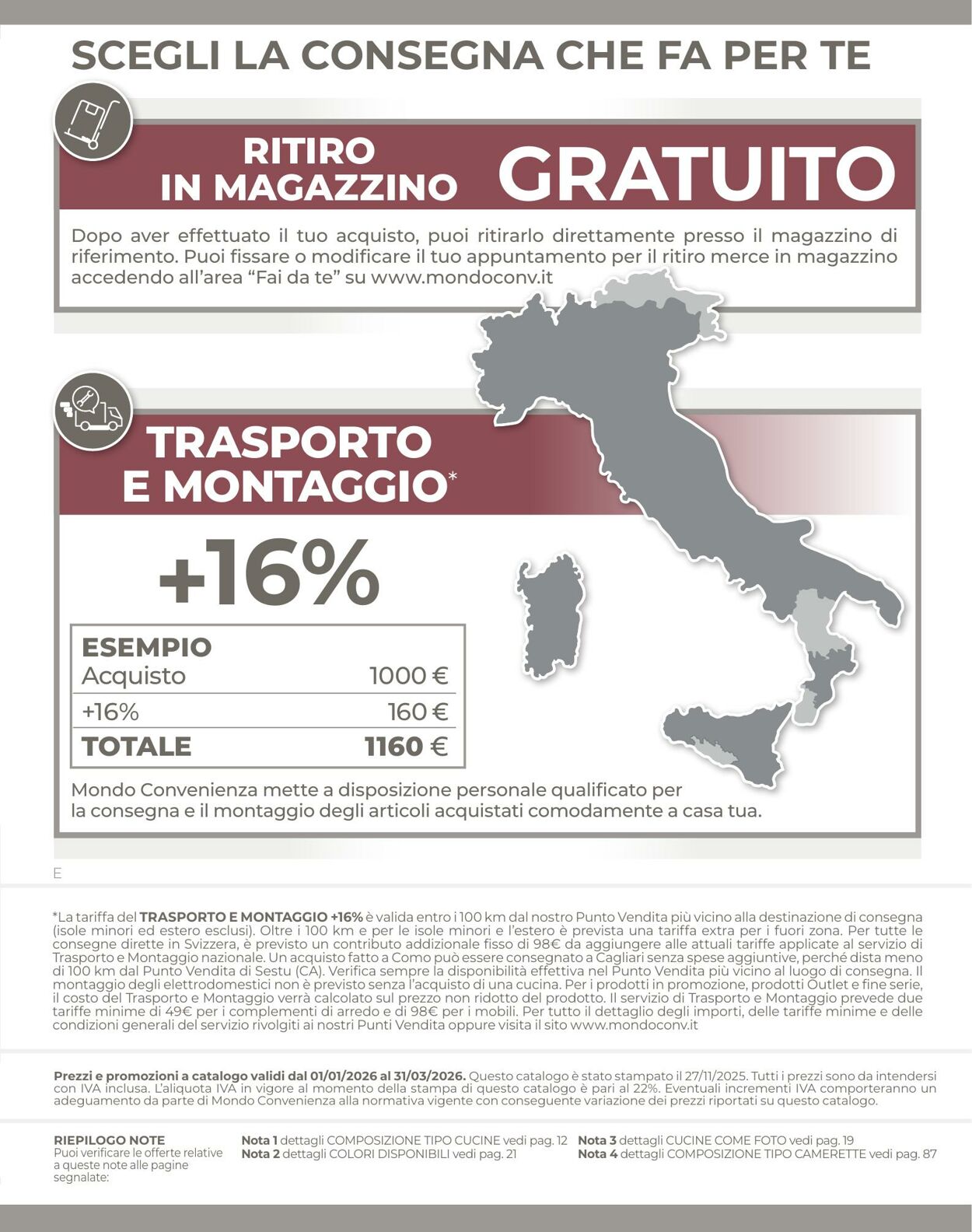 Volantino Mondo Convenienza 01.01.2026 - 22.03.2026