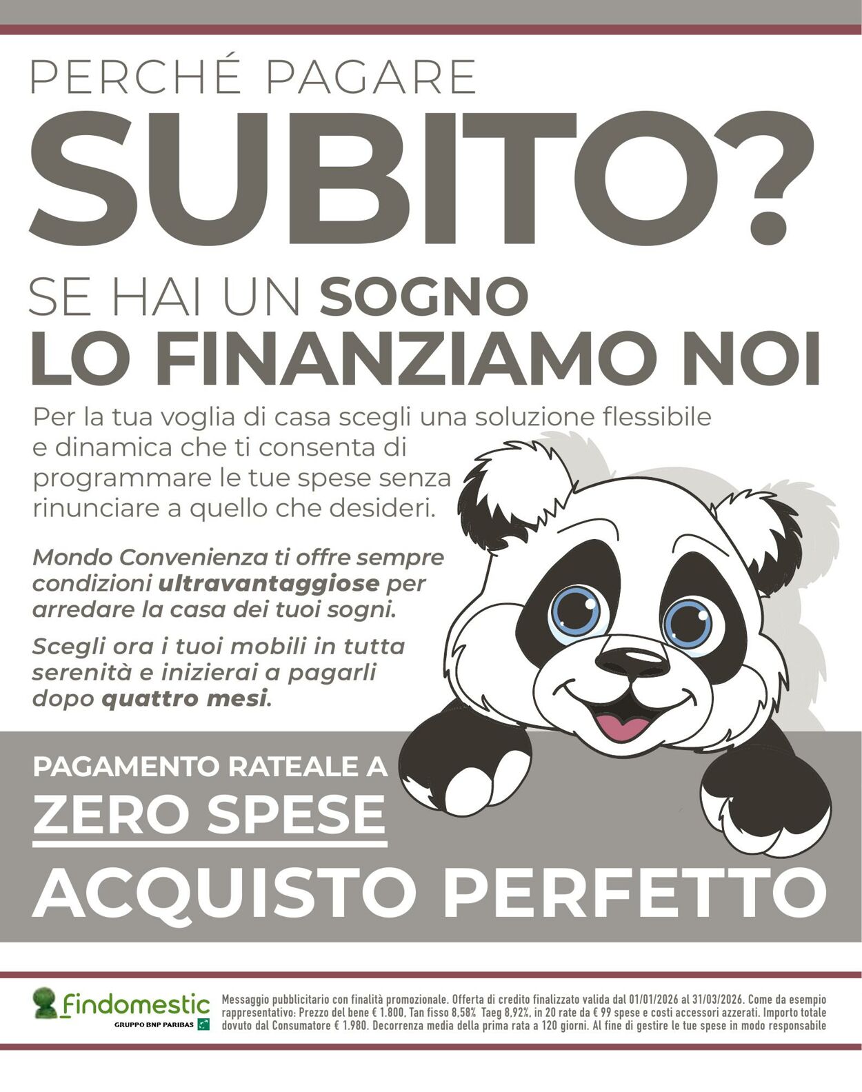 Volantino Mondo Convenienza 01.01.2026 - 22.03.2026