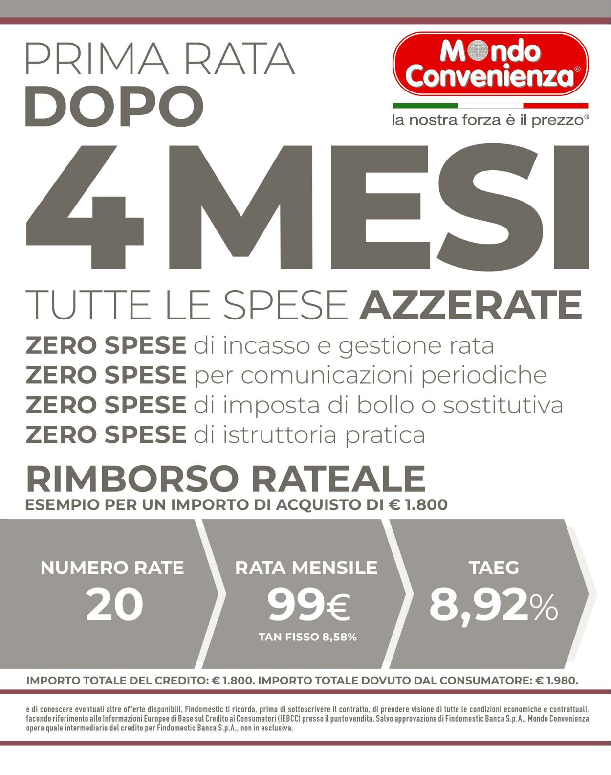 Volantino Mondo Convenienza 01.01.2026 - 22.03.2026
