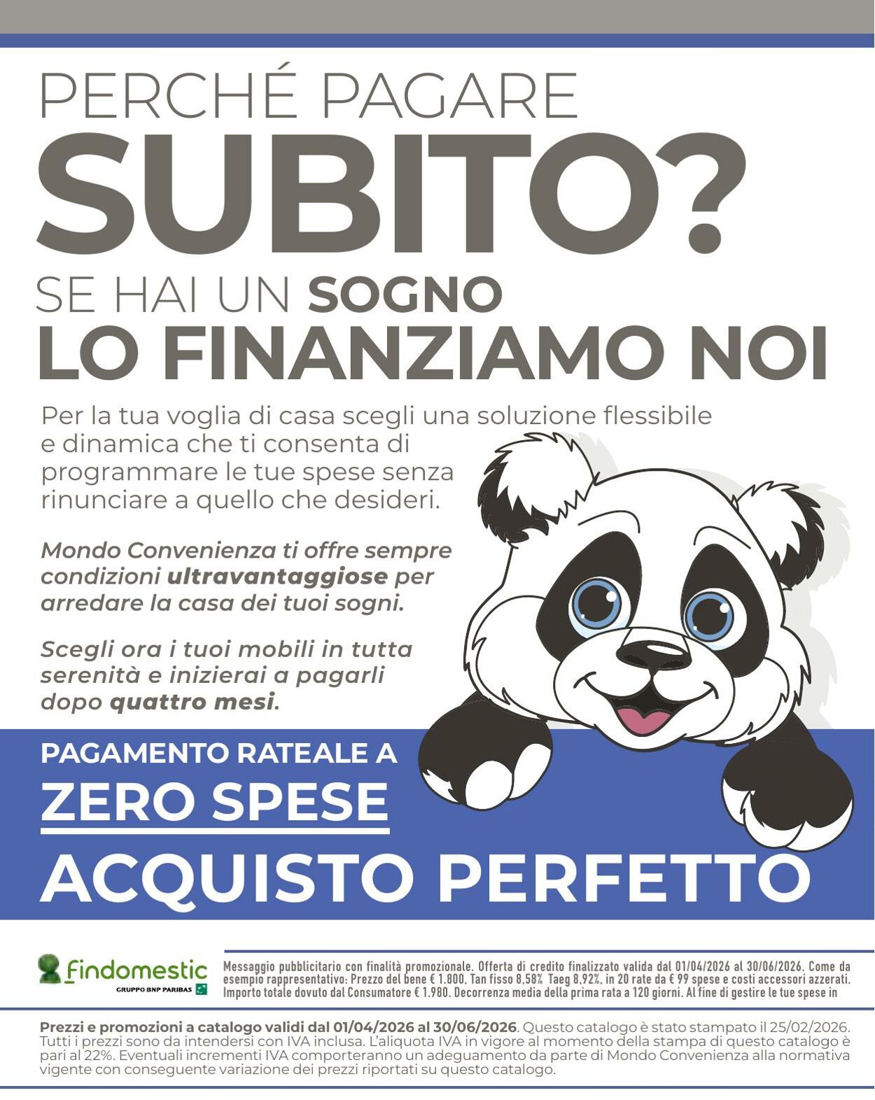 Volantino Mondo Convenienza 01.04.2026 - 09.04.2026