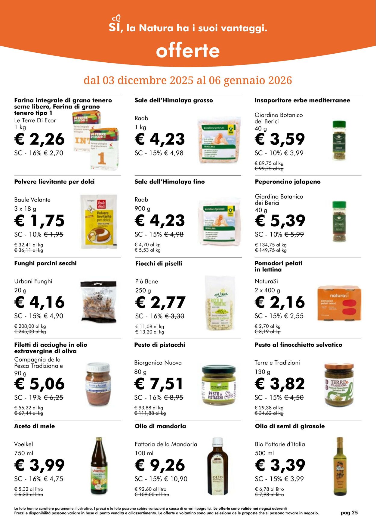 Volantino NaturaSì 01.12.2025 - 01.01.2026