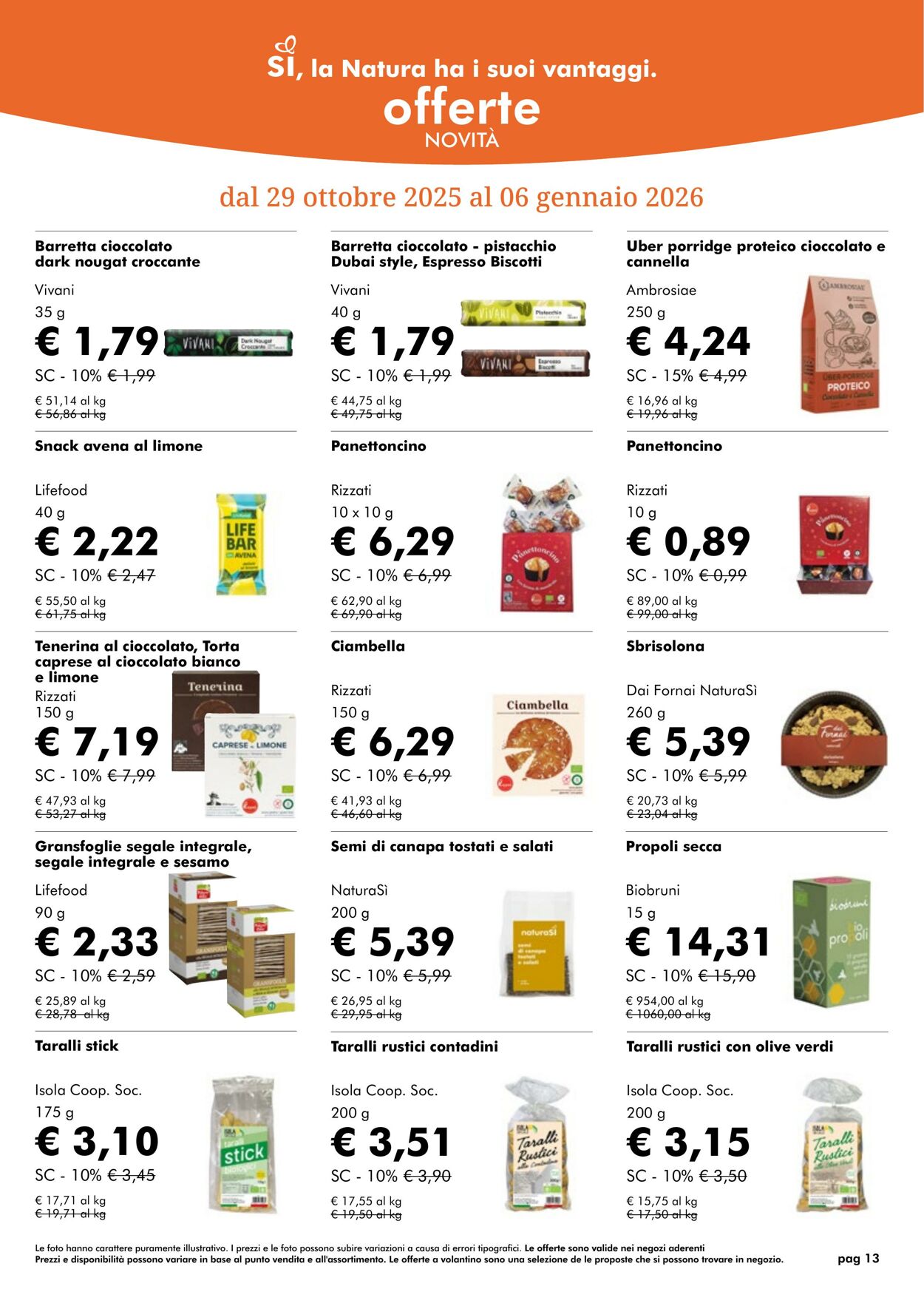 Volantino NaturaSì 01.12.2025 - 01.01.2026