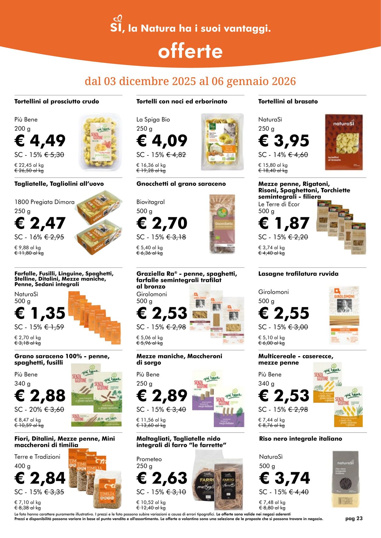 Volantino NaturaSì 01.12.2025 - 01.01.2026