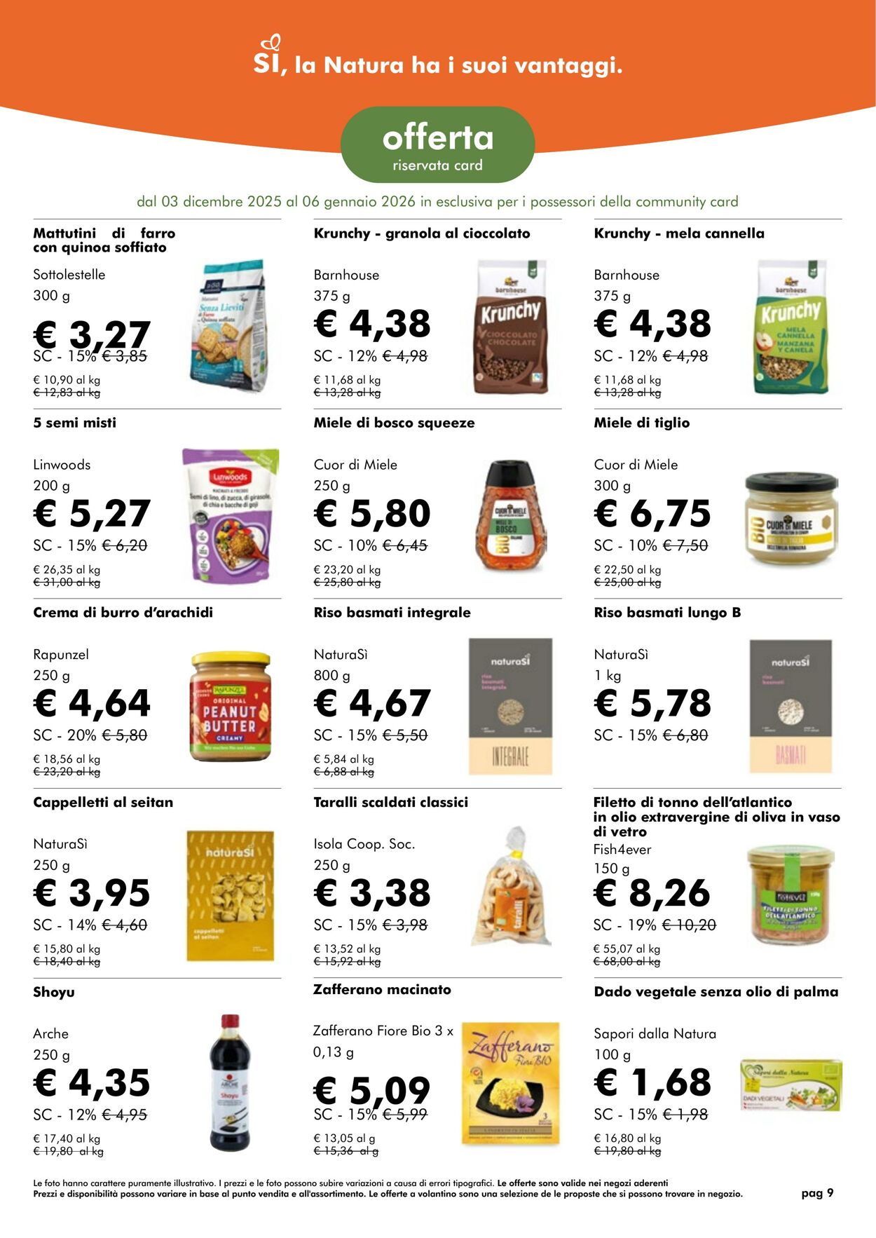 Volantino NaturaSì 01.12.2025 - 01.01.2026