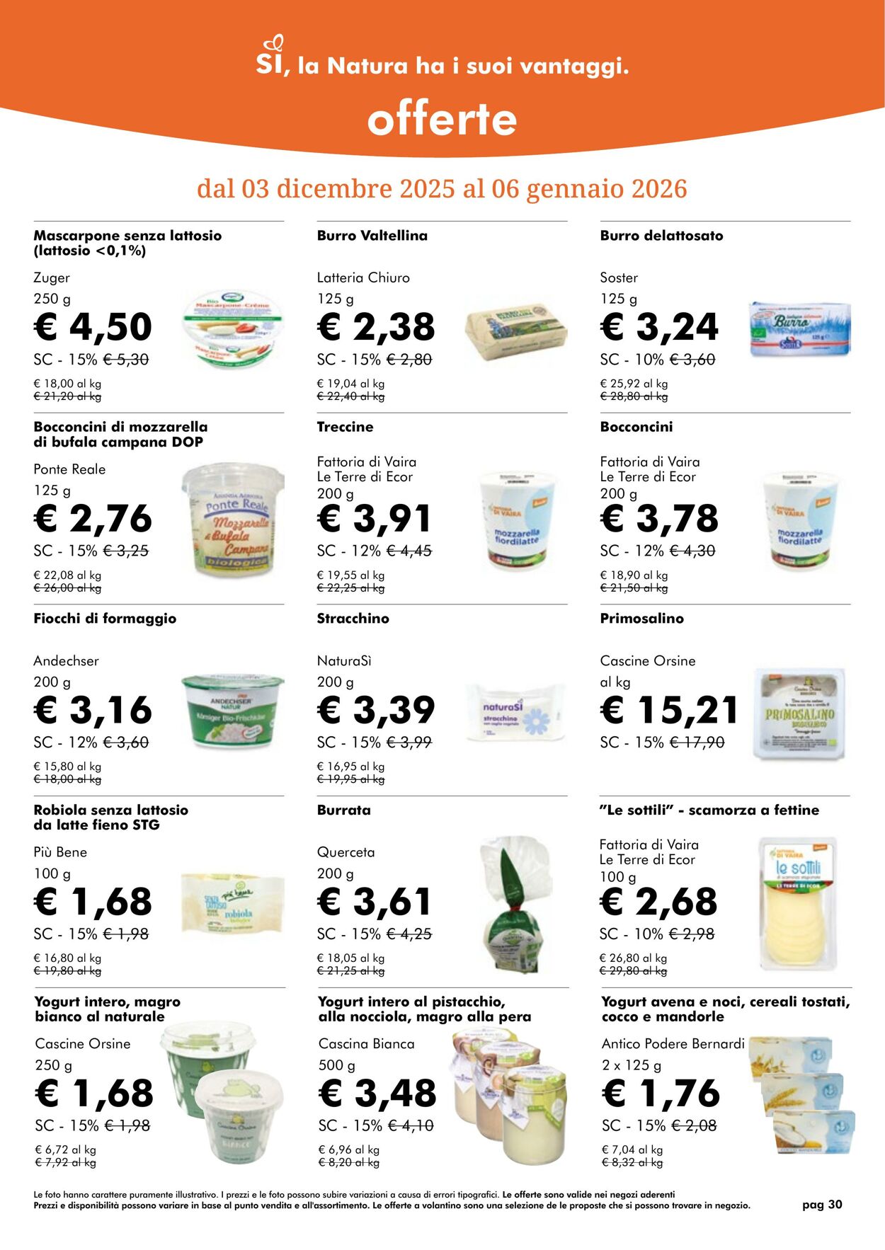 Volantino NaturaSì 01.12.2025 - 01.01.2026