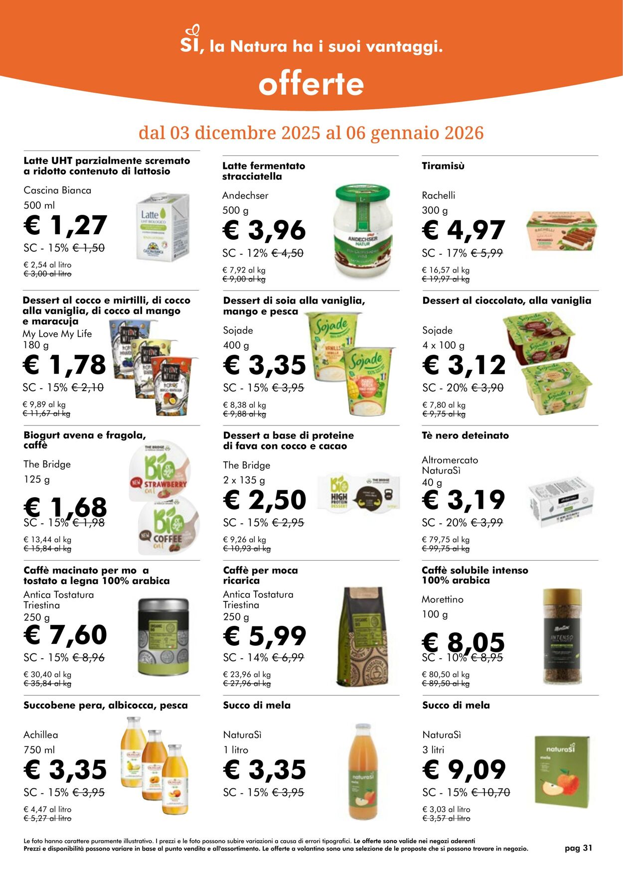 Volantino NaturaSì 01.12.2025 - 01.01.2026