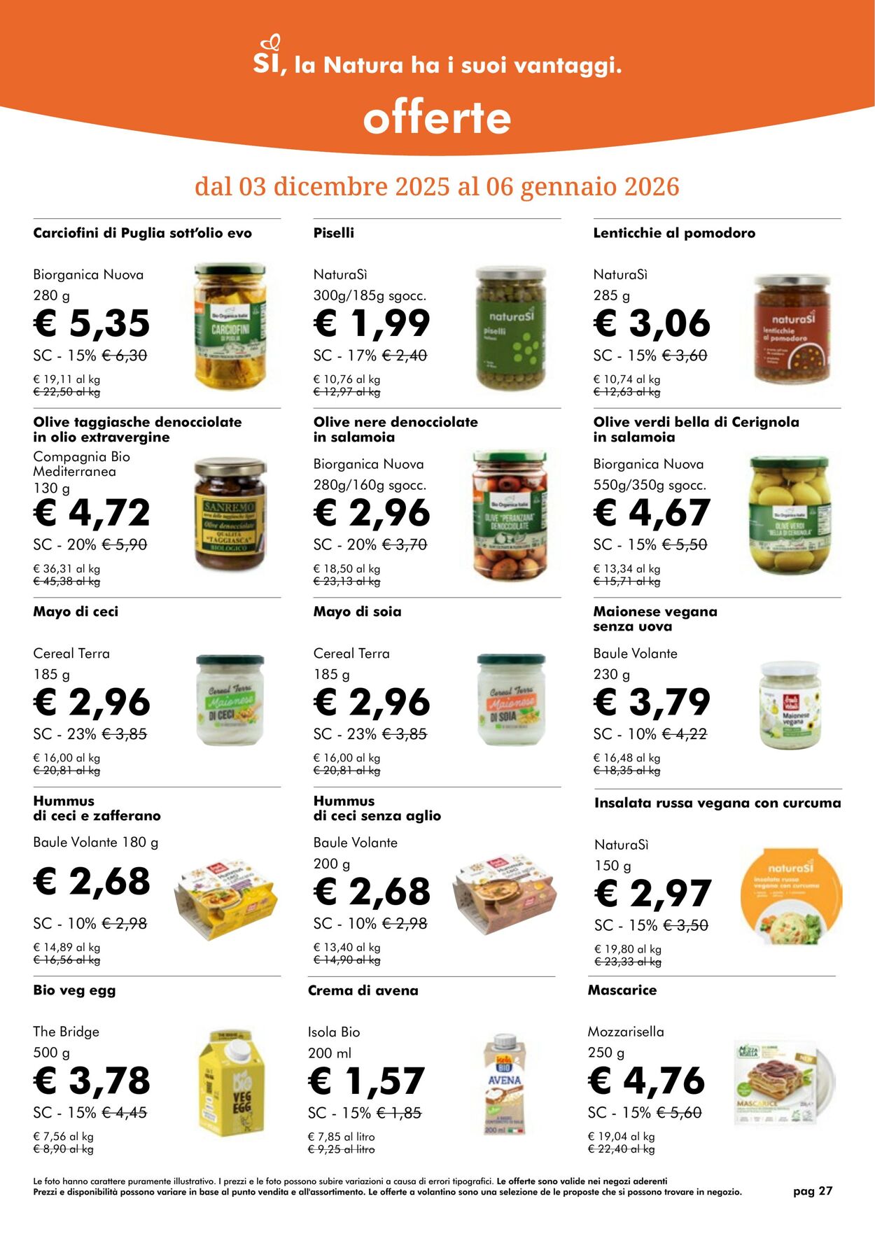 Volantino NaturaSì 01.12.2025 - 01.01.2026