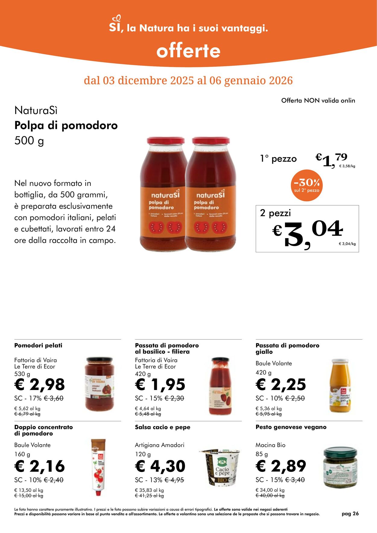 Volantino NaturaSì 01.12.2025 - 01.01.2026