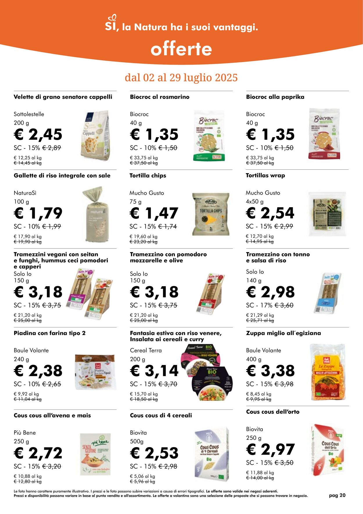 Volantino NaturaSì 01.07.2025 - 31.07.2025