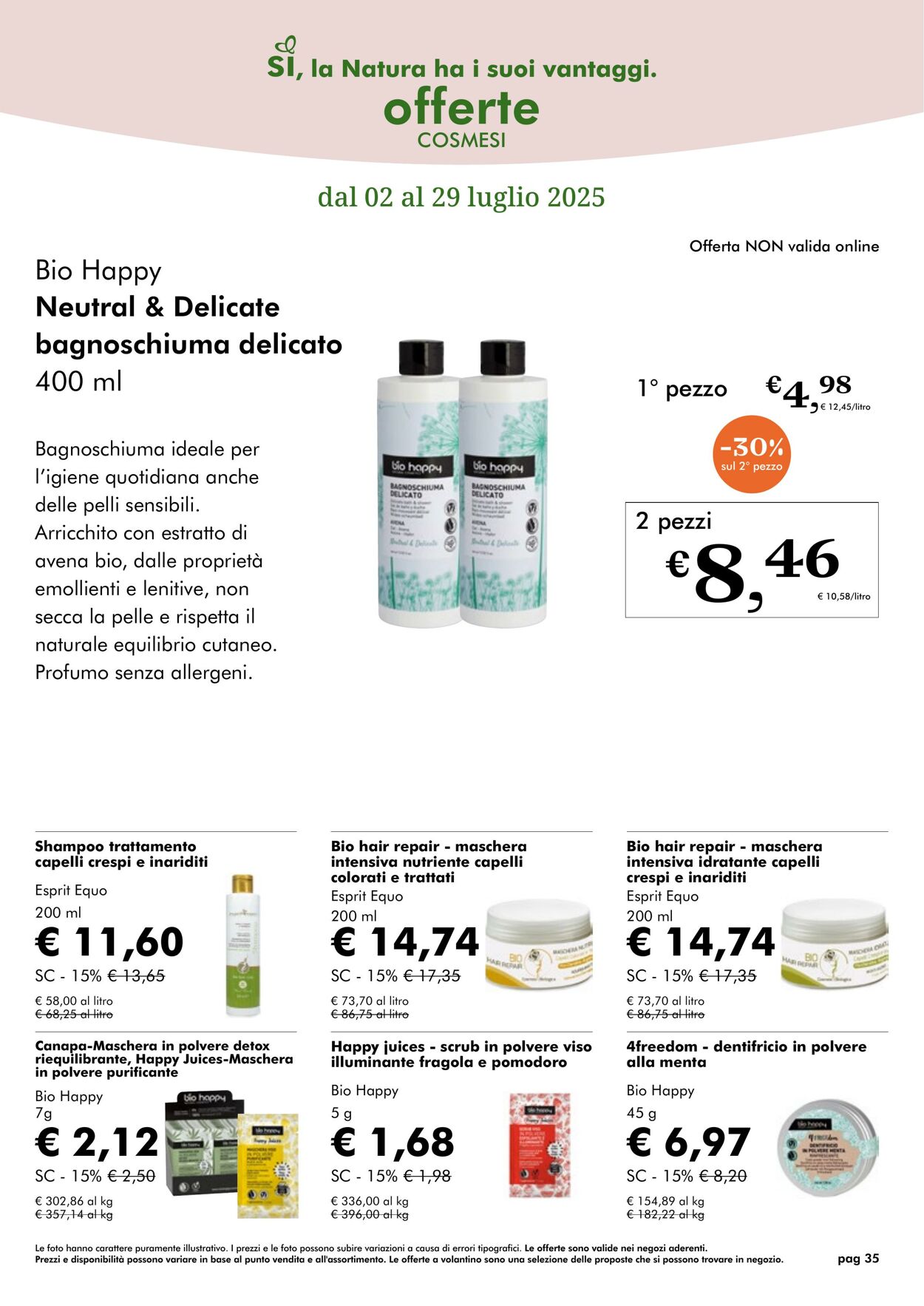 Volantino NaturaSì 01.07.2025 - 31.07.2025