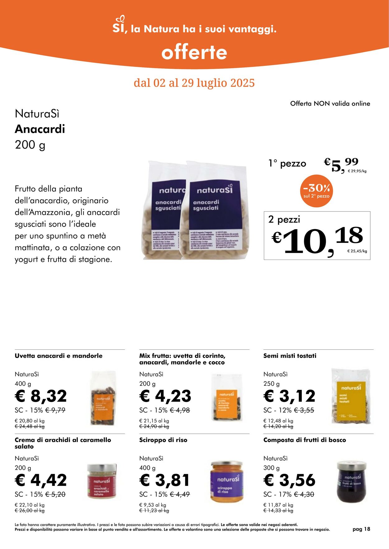 Volantino NaturaSì 01.07.2025 - 31.07.2025