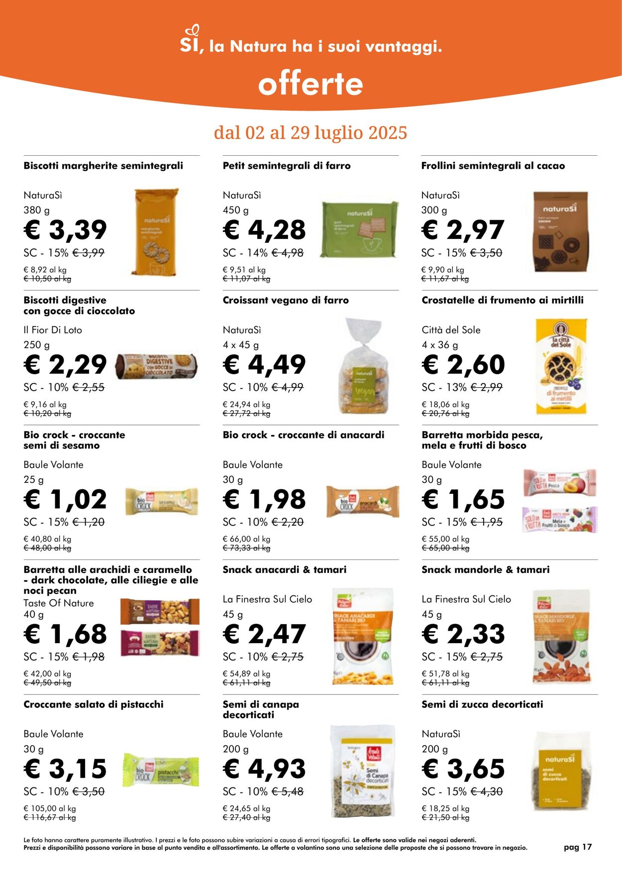 Volantino NaturaSì 01.07.2025 - 31.07.2025