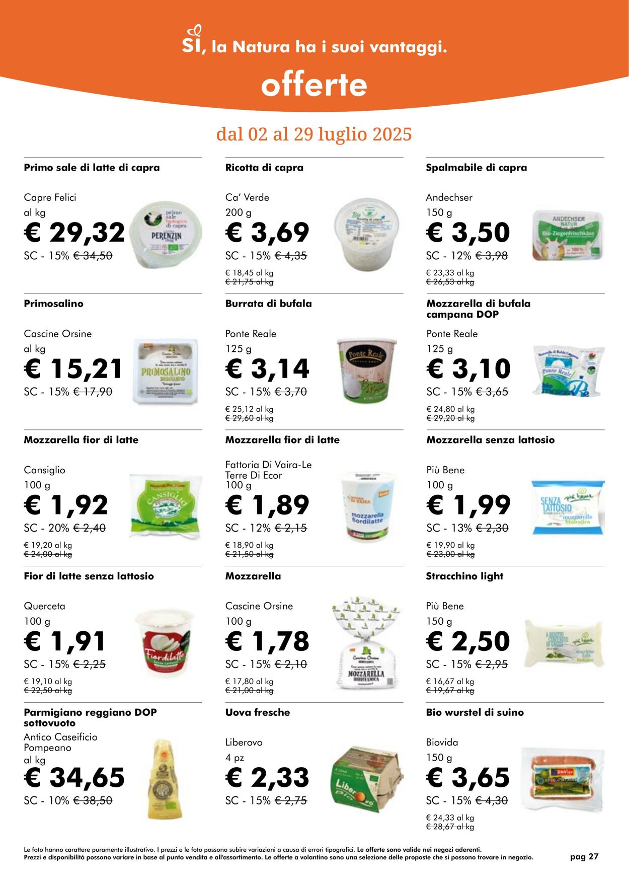 Volantino NaturaSì 01.07.2025 - 31.07.2025