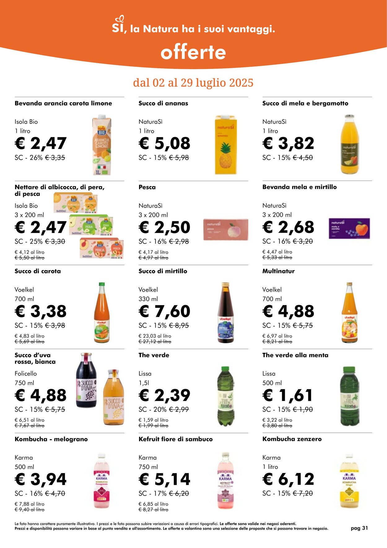 Volantino NaturaSì 01.07.2025 - 31.07.2025