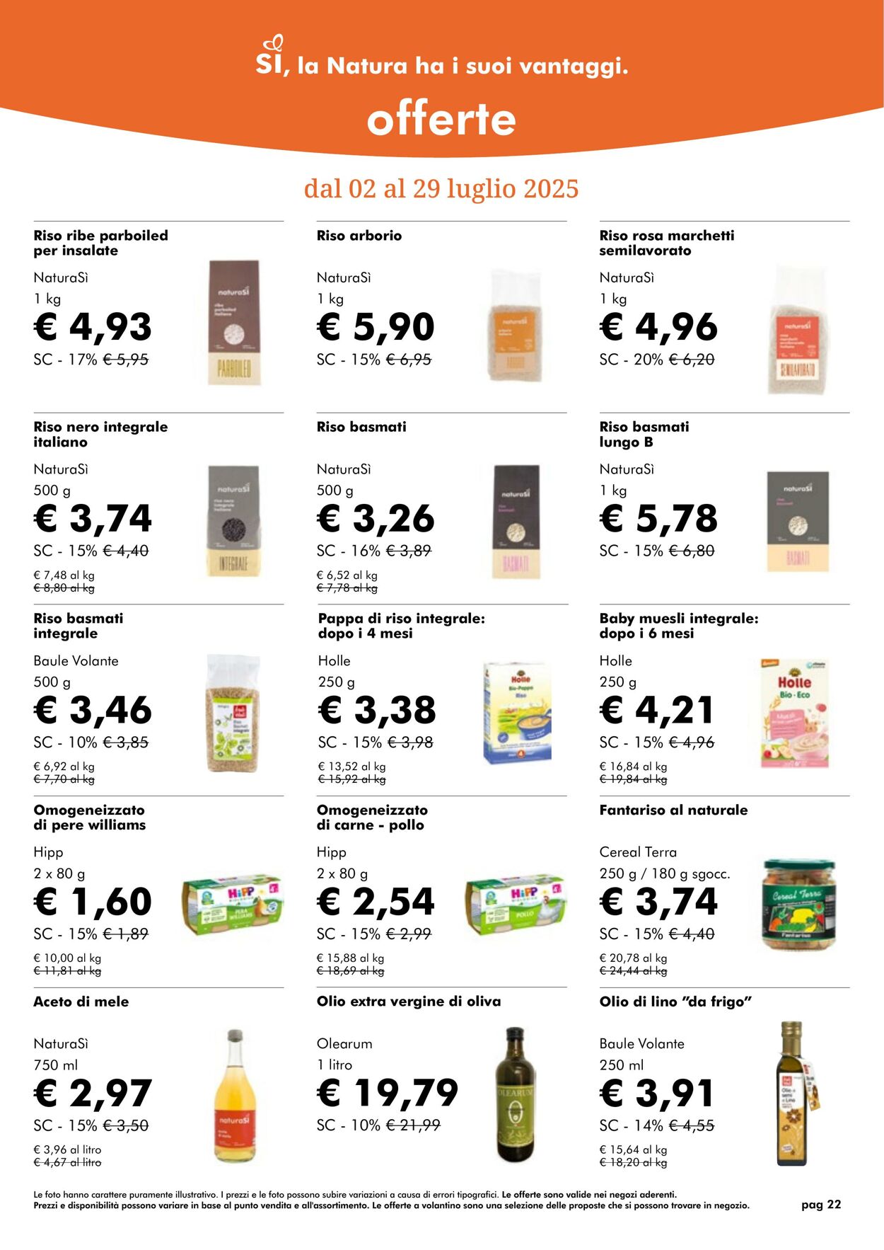 Volantino NaturaSì 01.07.2025 - 31.07.2025