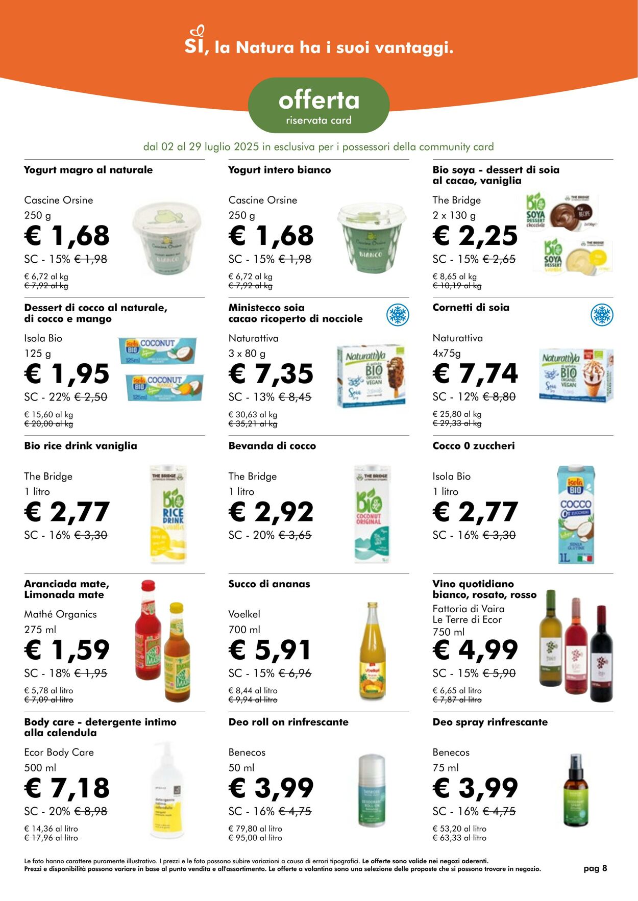 Volantino NaturaSì 01.07.2025 - 31.07.2025