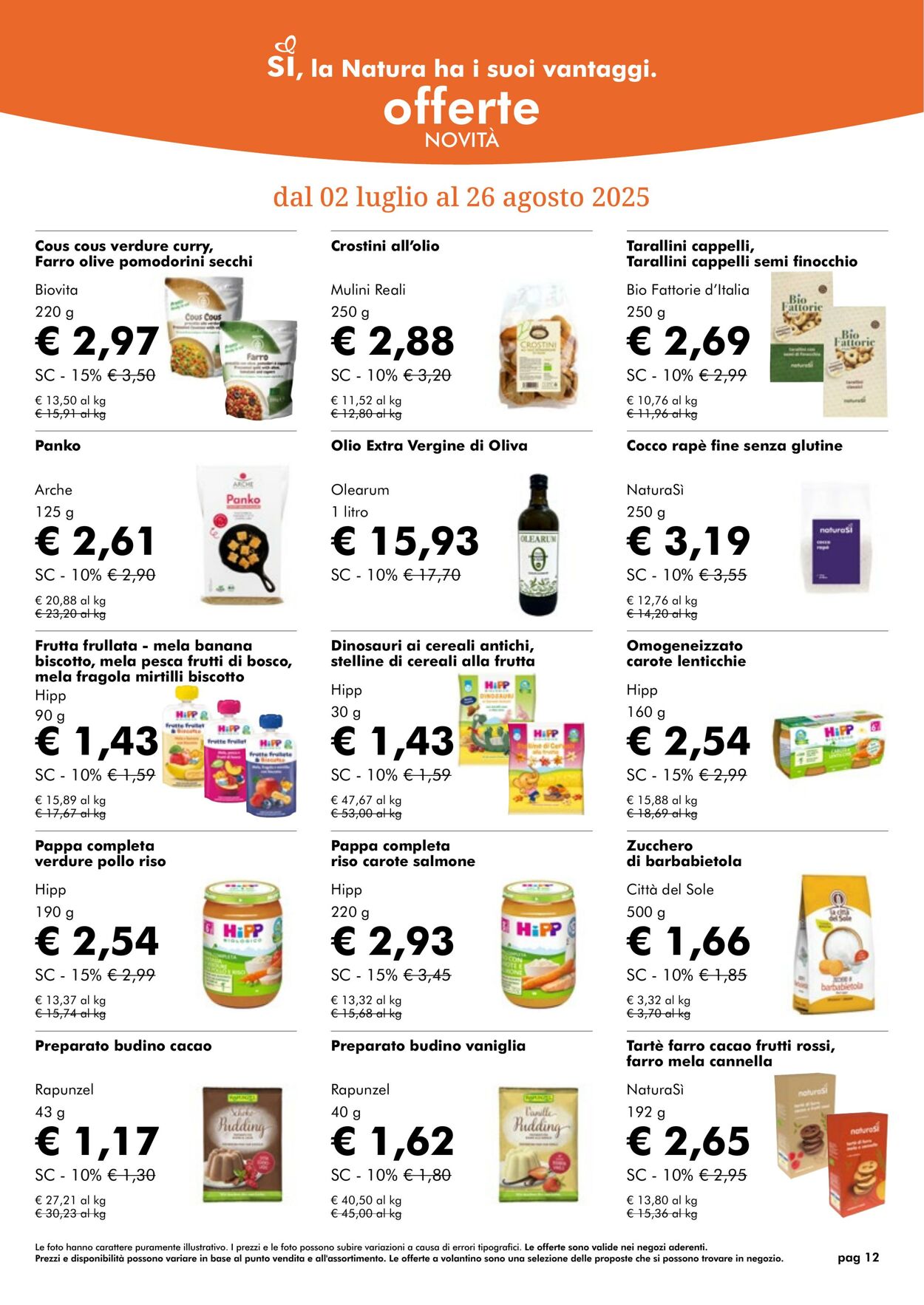 Volantino NaturaSì 01.07.2025 - 31.07.2025