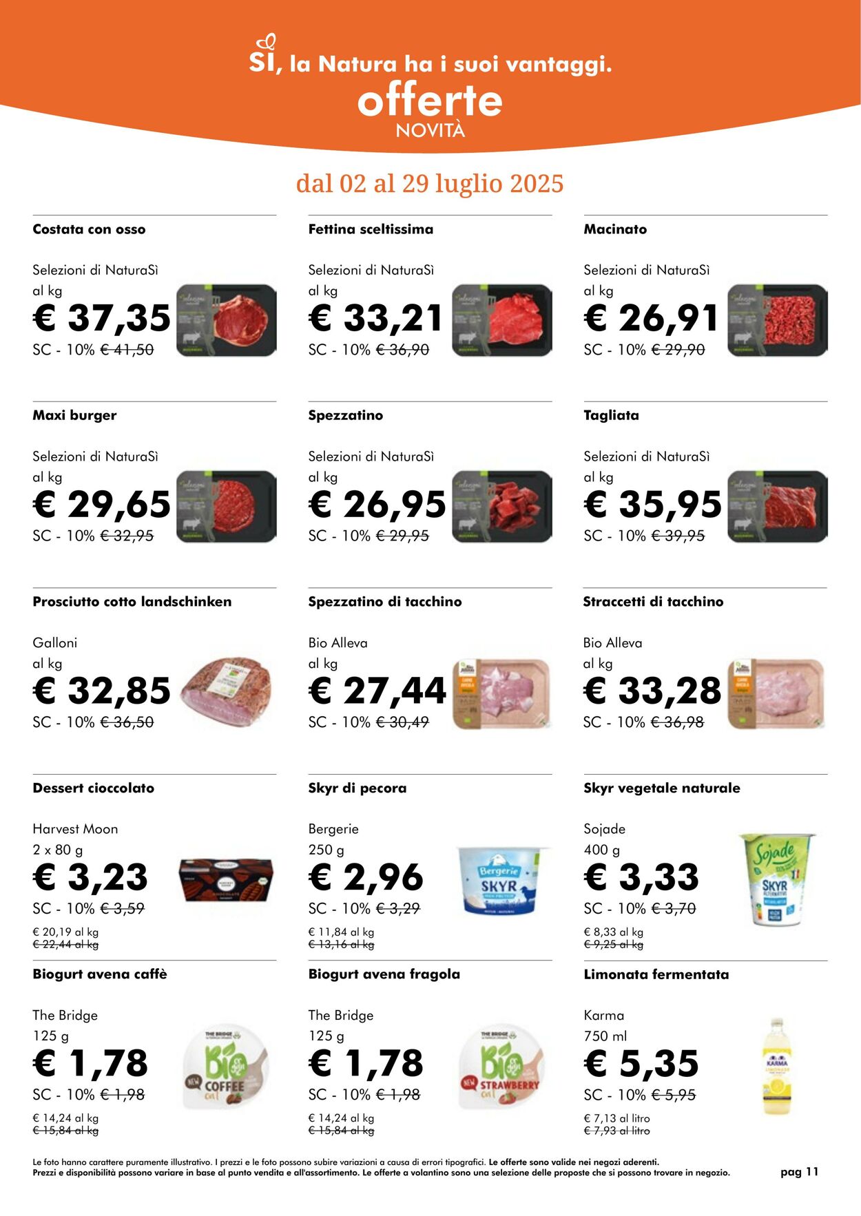 Volantino NaturaSì 01.07.2025 - 31.07.2025