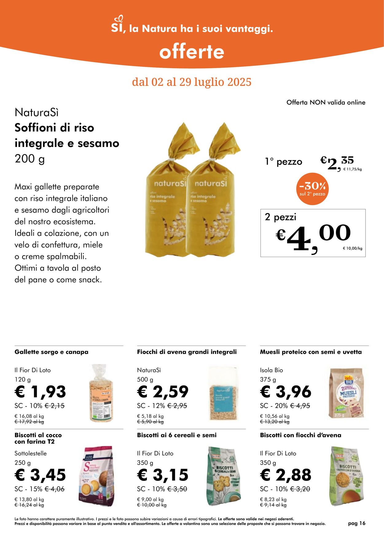 Volantino NaturaSì 01.07.2025 - 31.07.2025