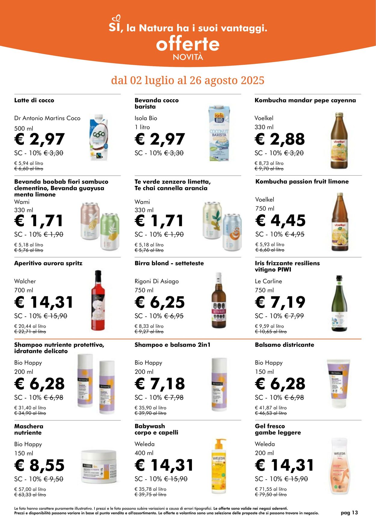 Volantino NaturaSì 01.07.2025 - 31.07.2025