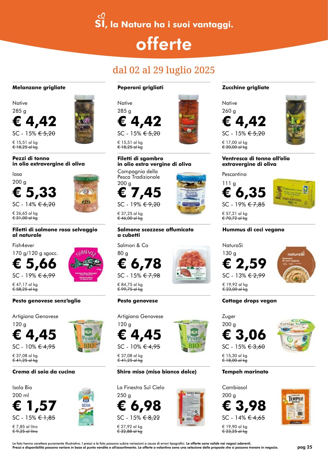 Volantino NaturaSì 01.07.2025 - 31.07.2025